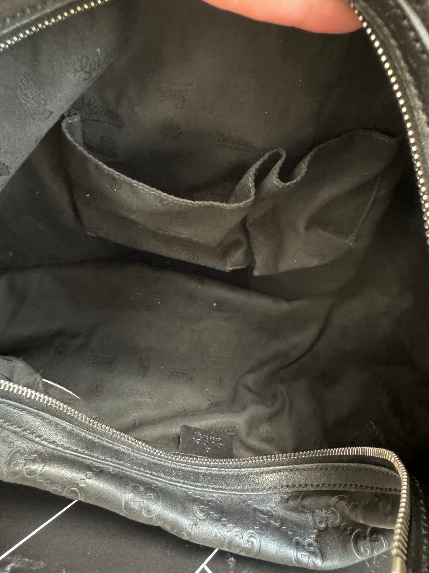 Gucci Black Twins Large Hobo Tote Bag
