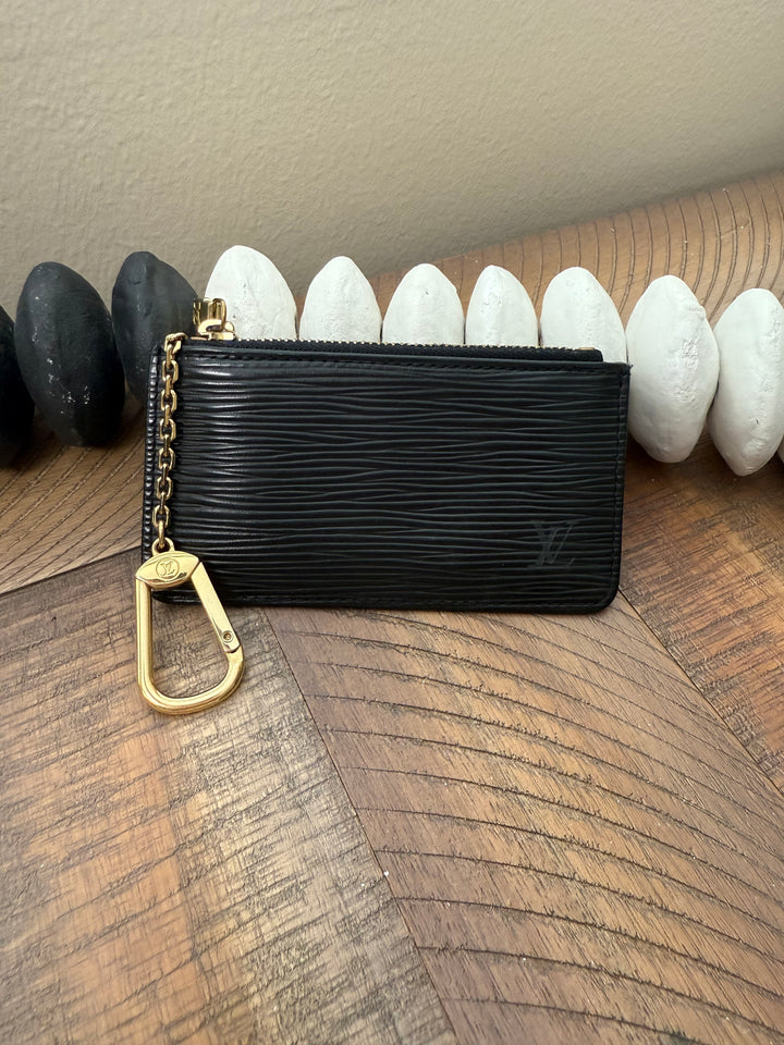 Louis Vuitton Black Epi Key Cles