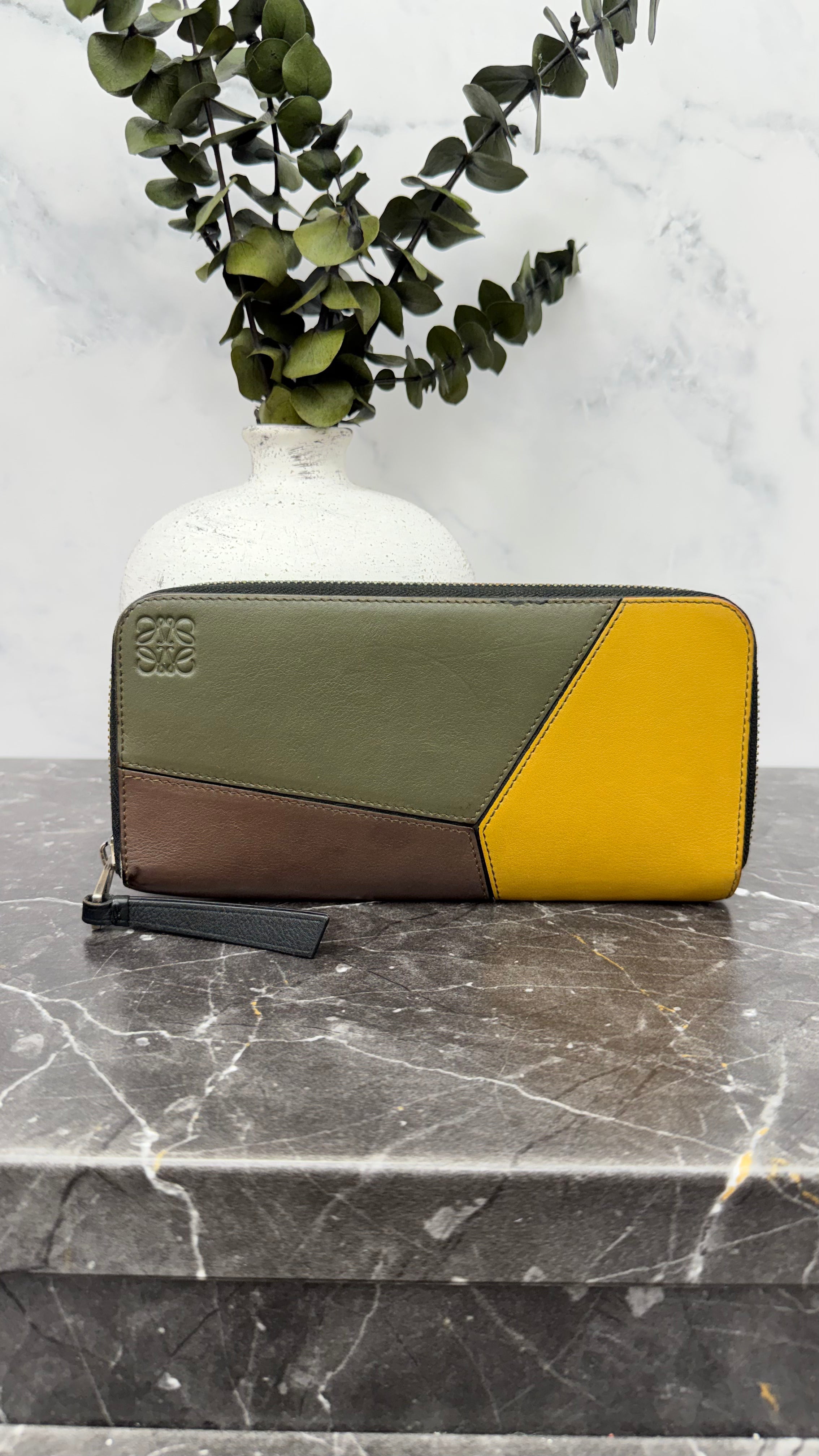 Loewe Multicolor Leather Puzzle Zippy Wallet