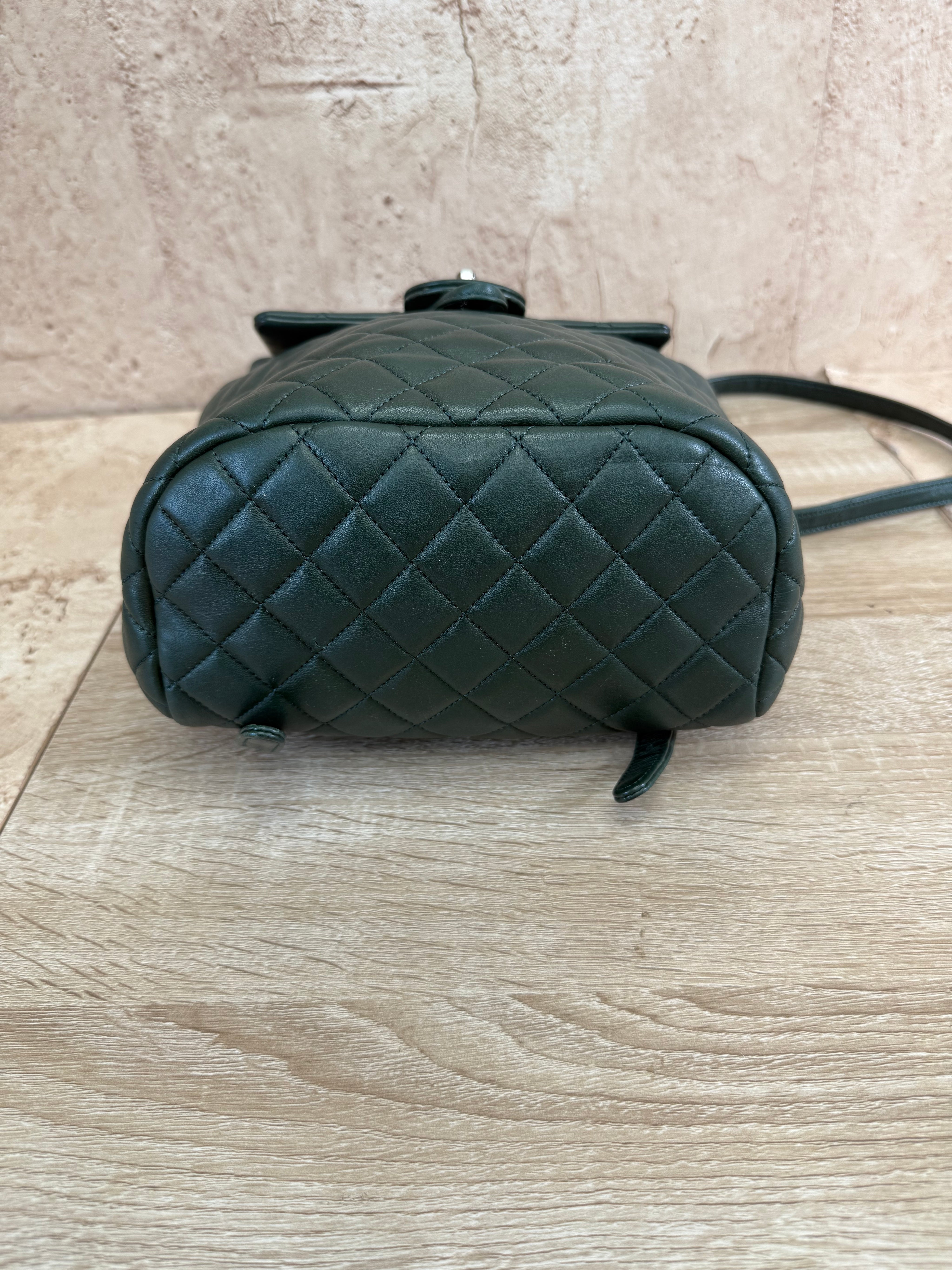 Chanel Green Lambskin Large Urban Spirit Backpack