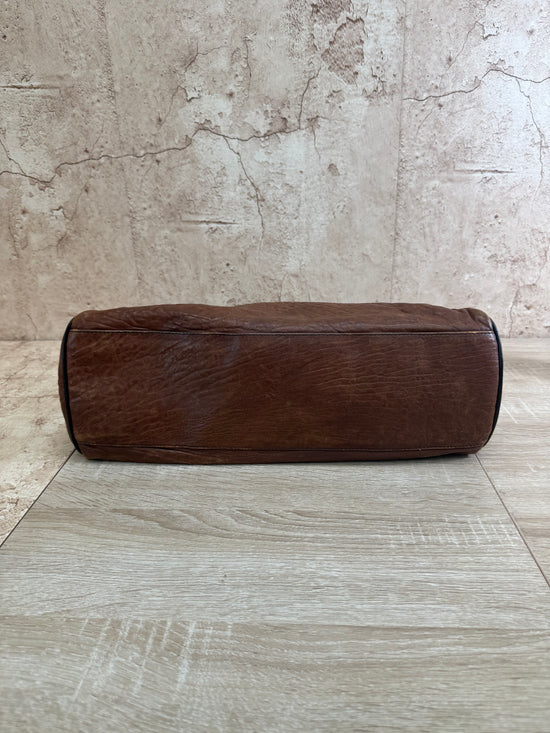Fendi Brown Leather Etniko Shoulder Bag