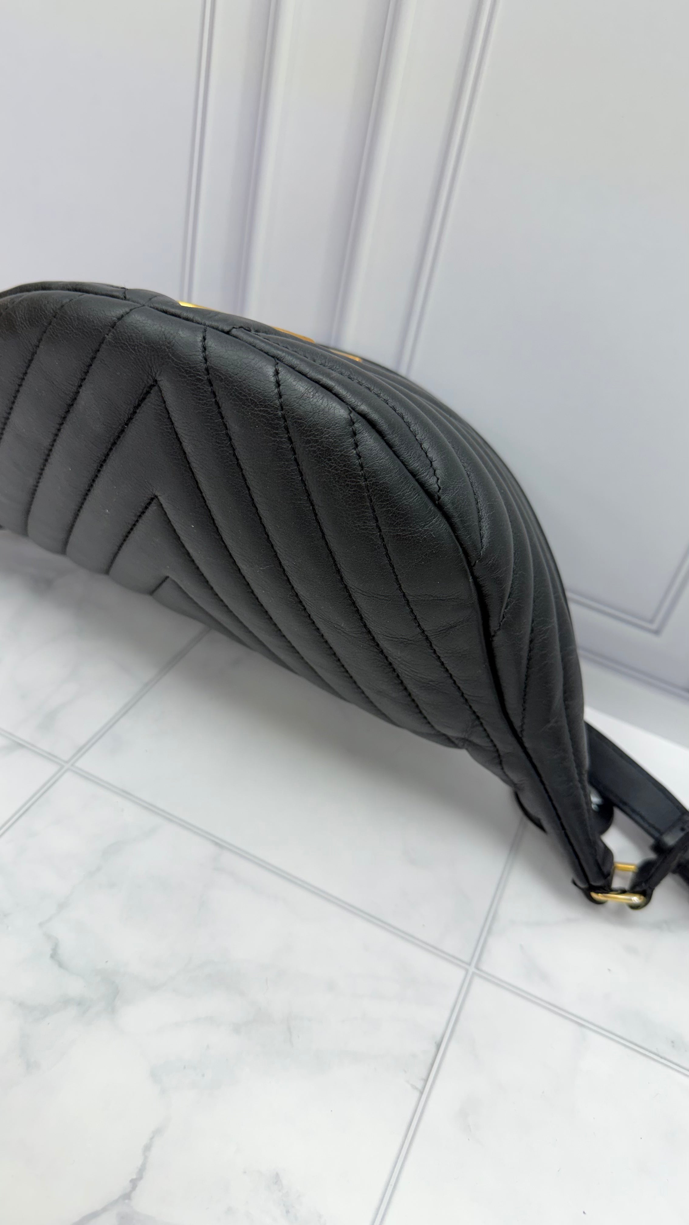 Louis Vuitton Black Quilted New Wave Bum Bag
