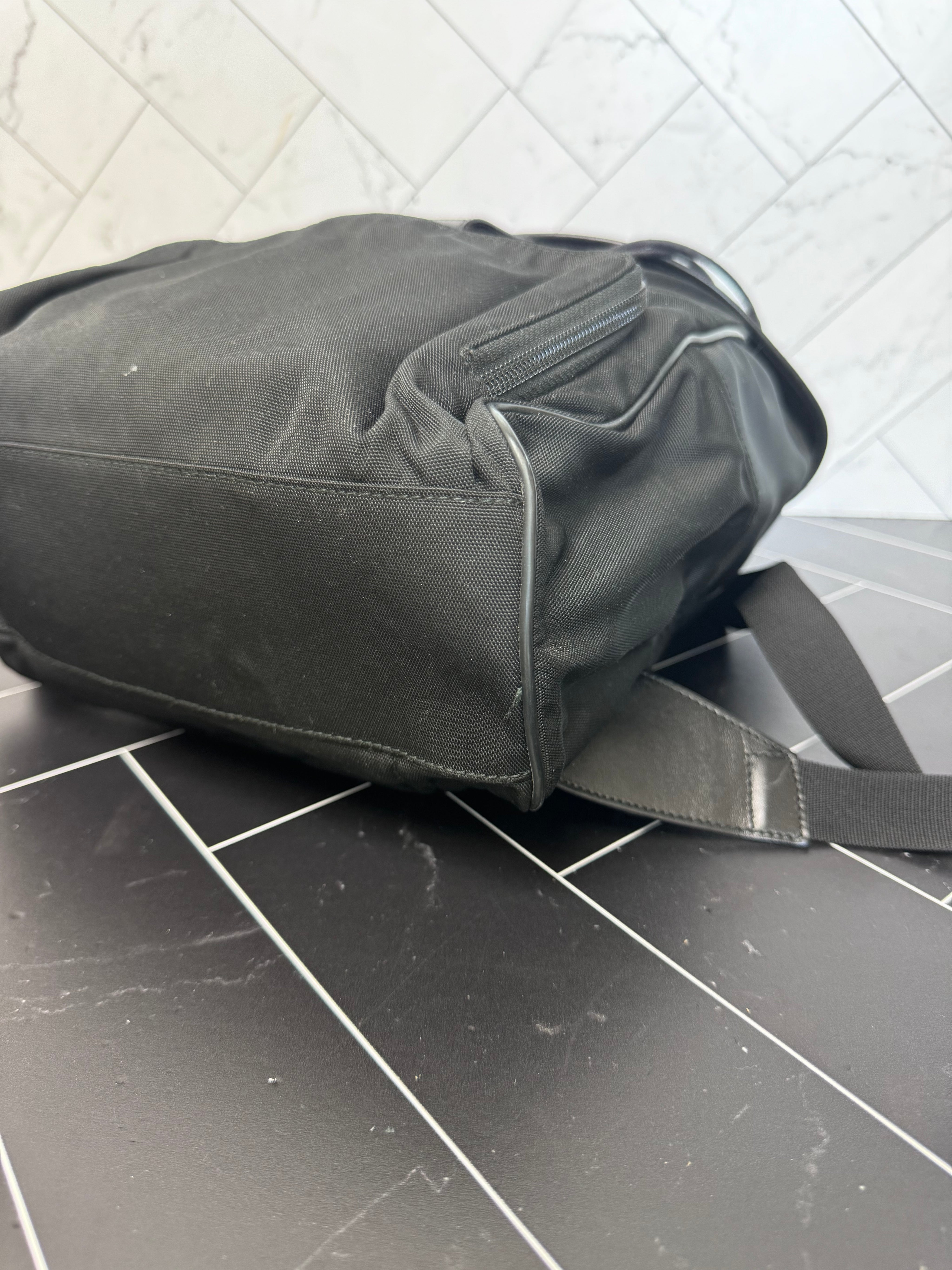 Gucci Black Canvas & Mesh Backpack