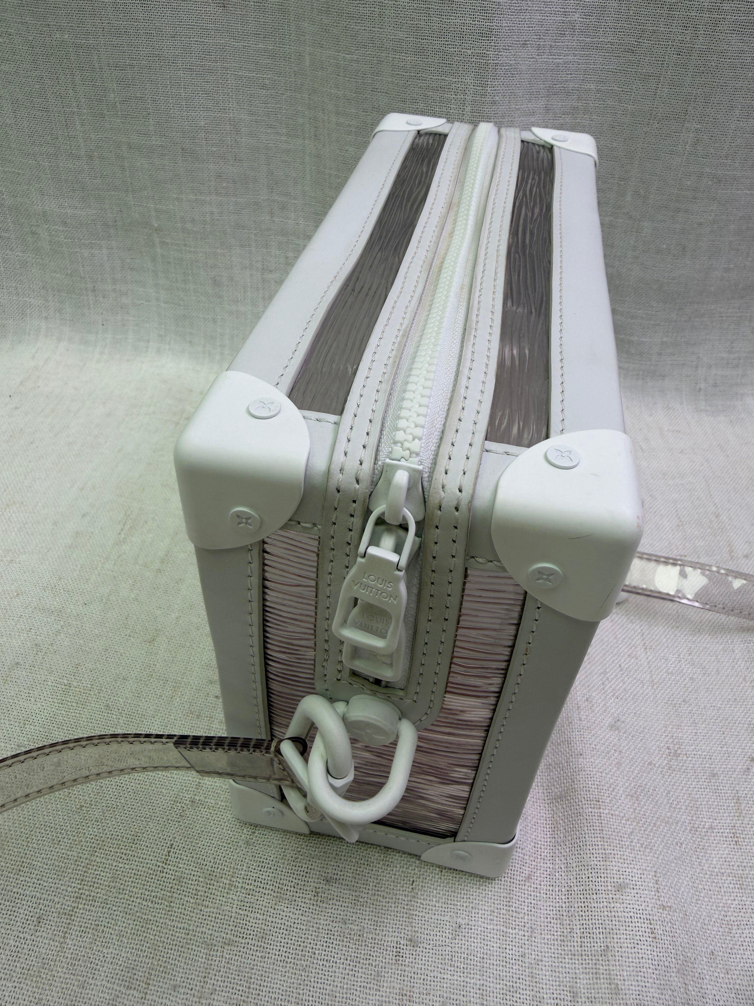 Louis Vuitton White PVC Epi Plage Soft Trunk