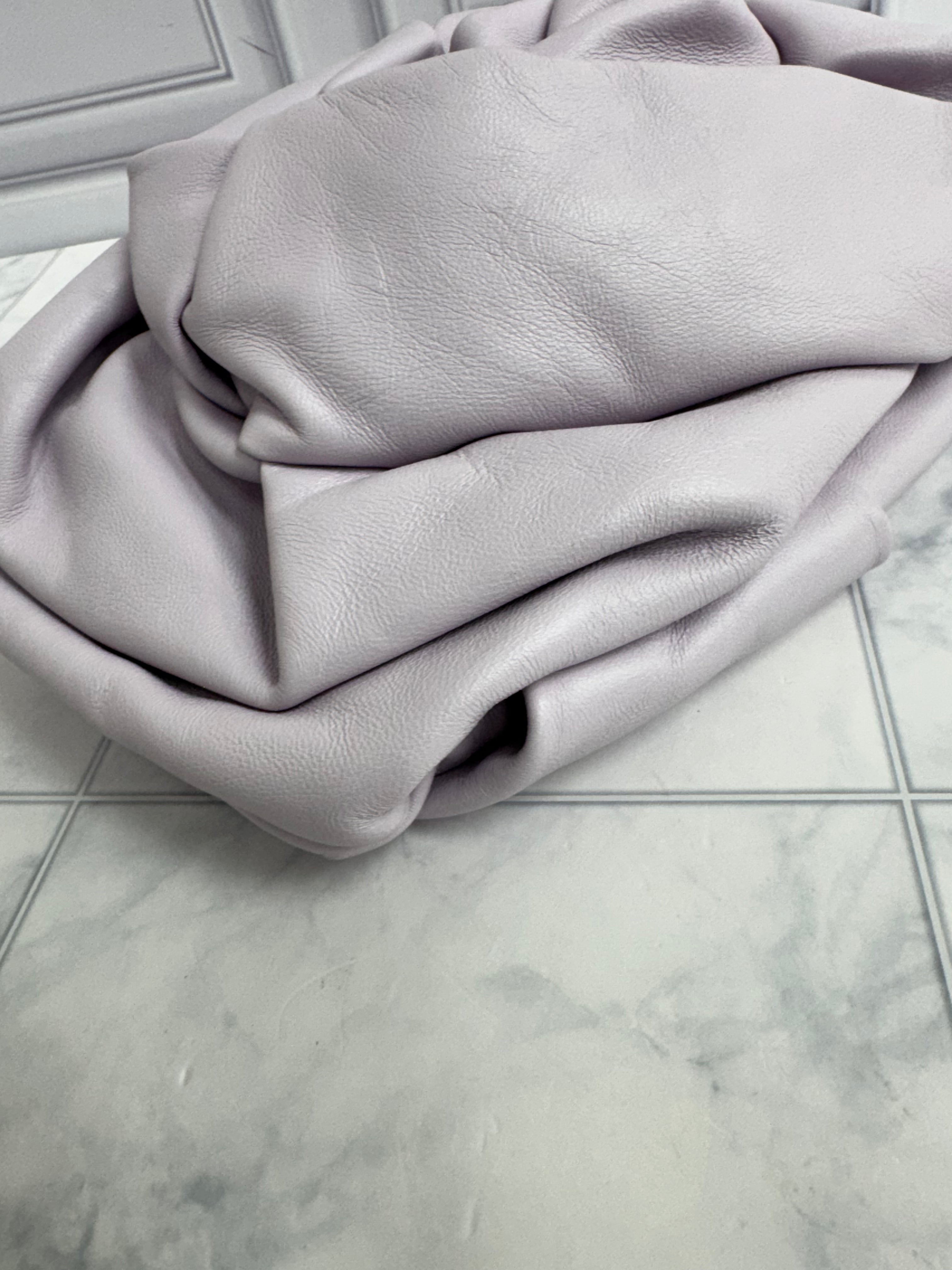 Burberry Light Purple Leather Rose Clutch