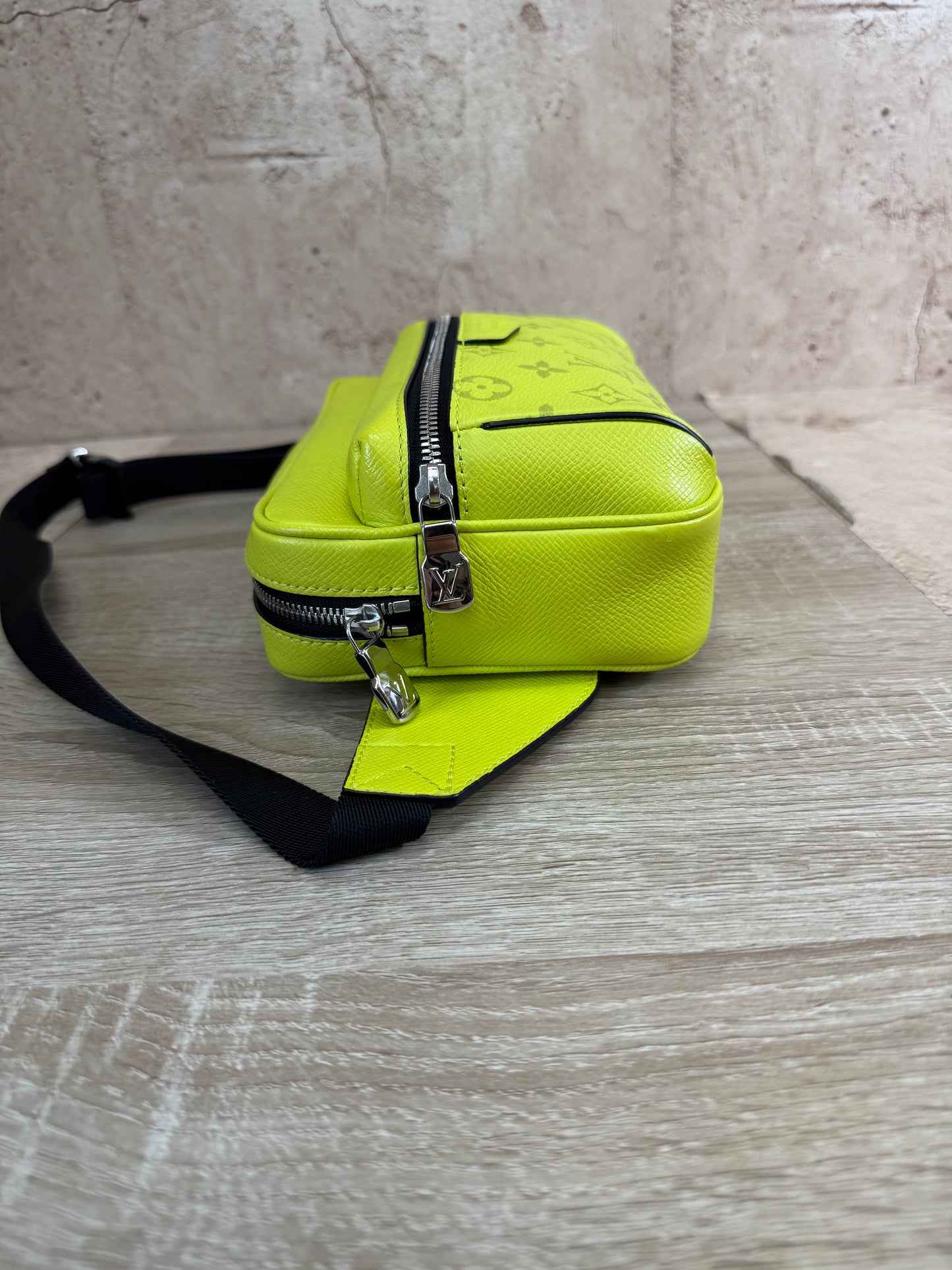 LIKE NEW Louis Vuitton Monogram Yellow Taigarama Outdoor Bumbag