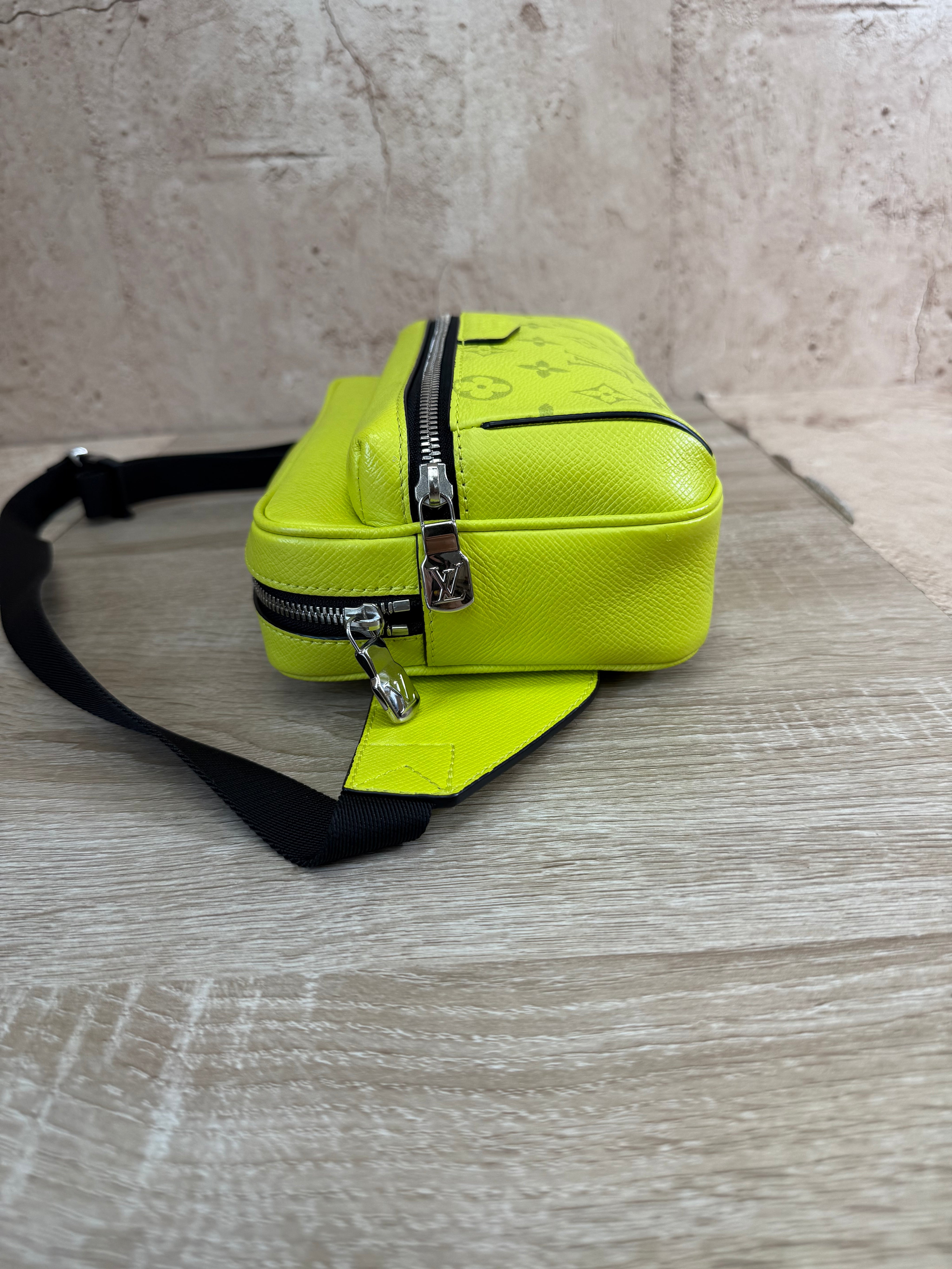 LIKE NEW Louis Vuitton Monogram Yellow Taigarama Outdoor Bumbag