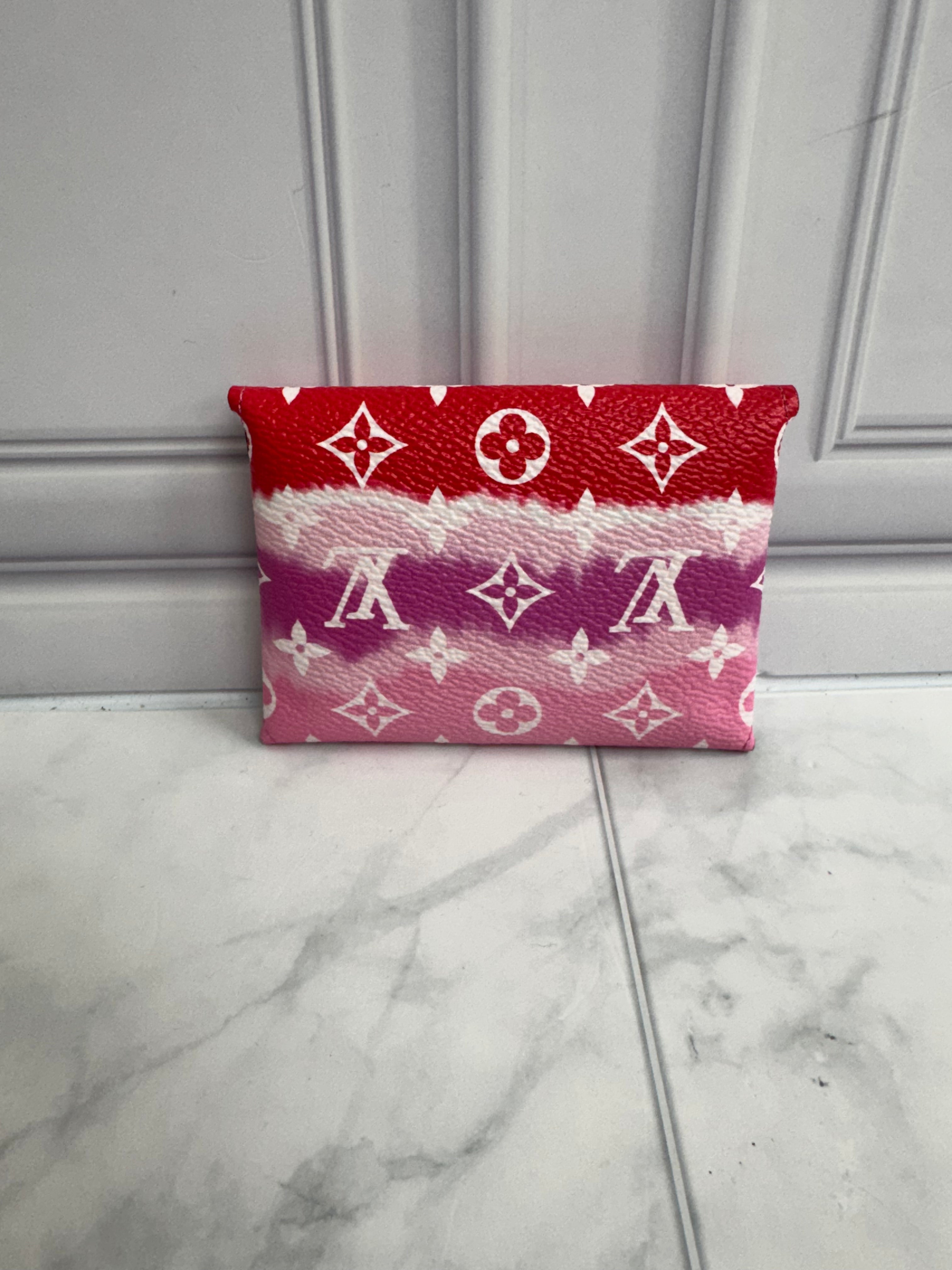 BRAND NEW - Louis Vuitton Red And Pink Escale Monogram Small Kirigami Pochette
