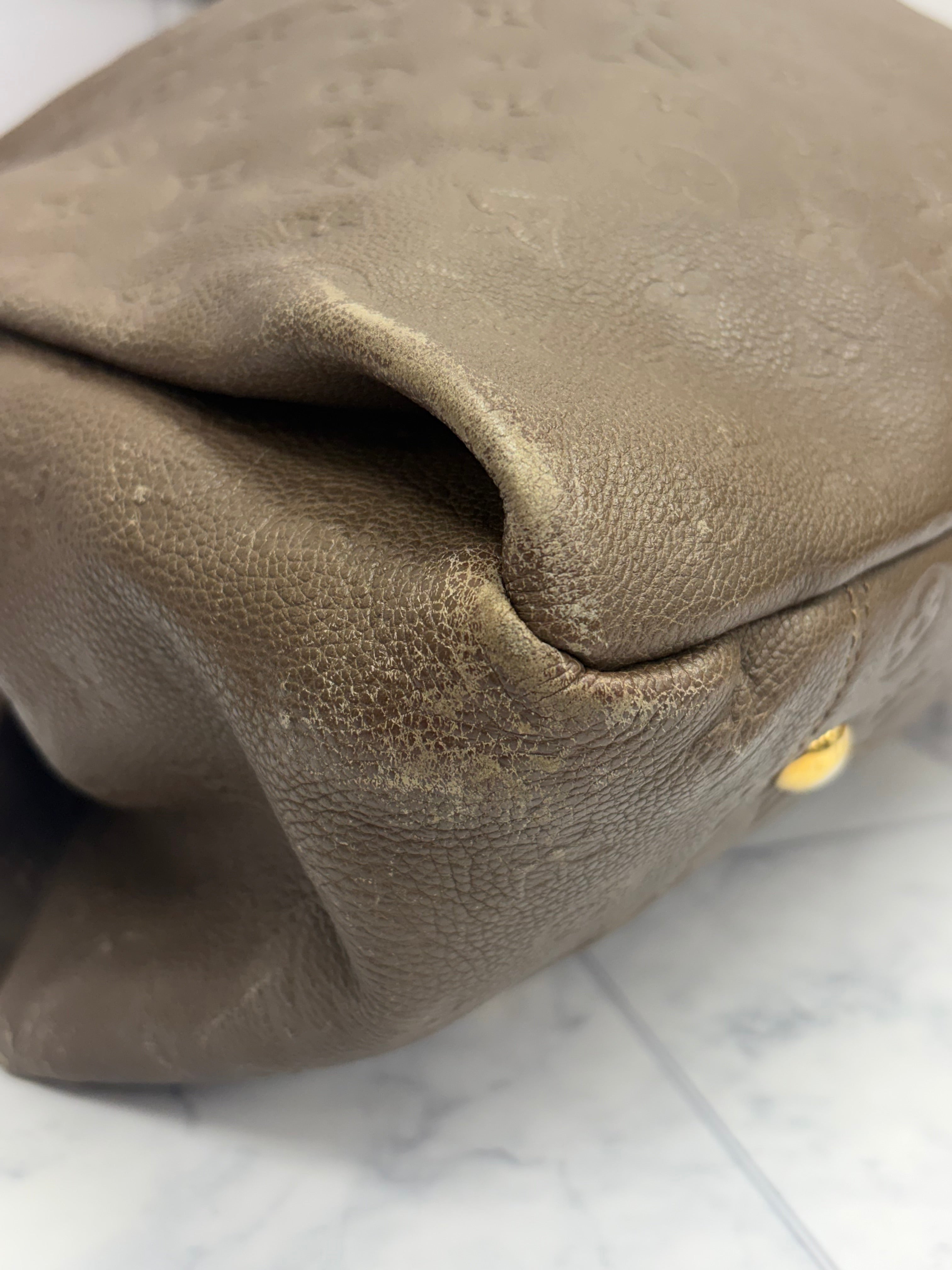 Louis Vuitton Taupe Monogram Empreinte Leather Artsy Handbag