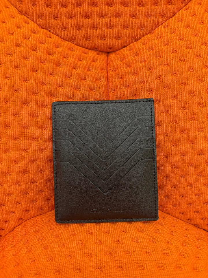 BRAND NEW Rick Owens Black Leather Card Holder