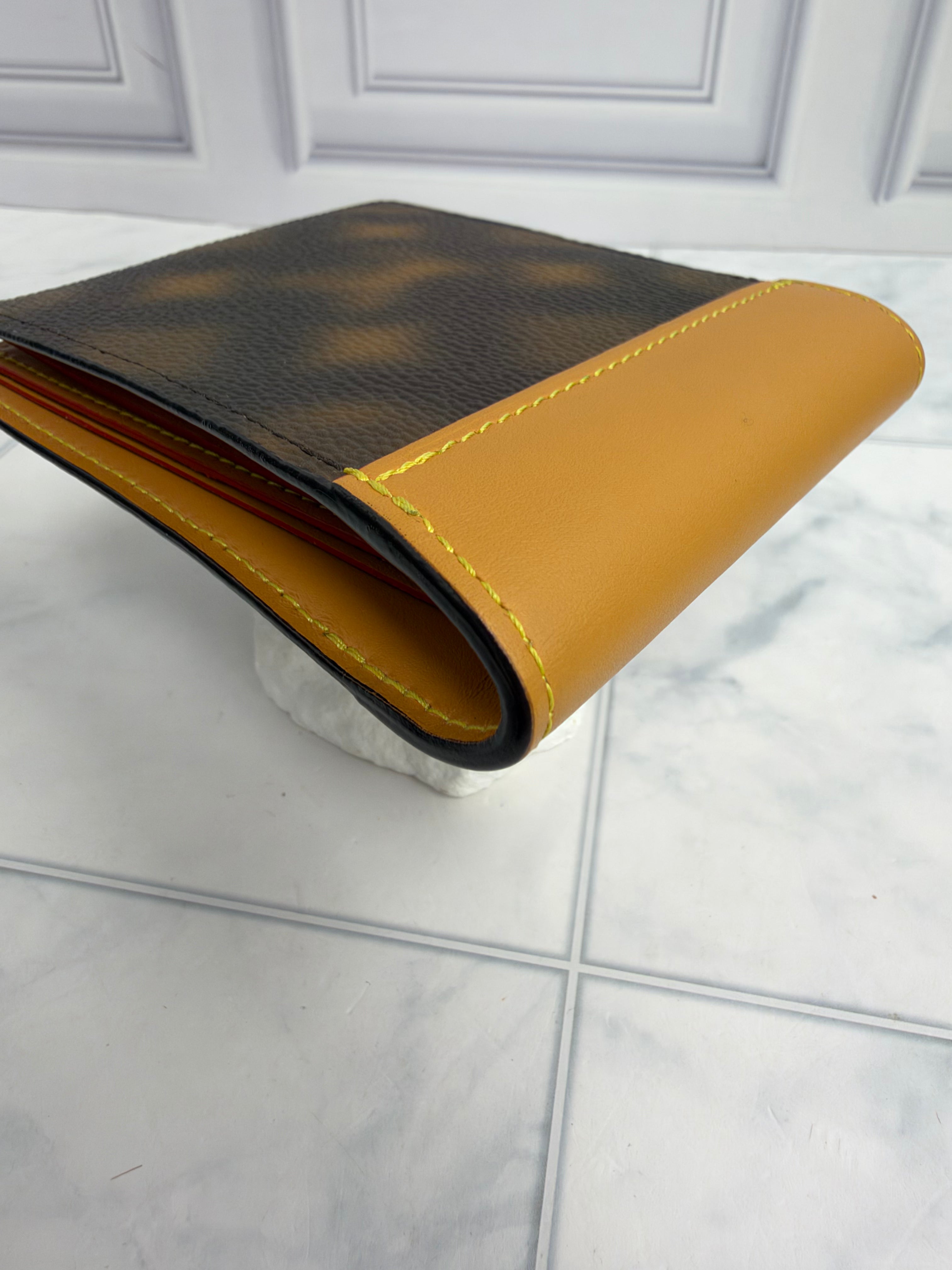 LIKE NEW - Louis Vuitton Brown Blurry Monogram Slender Wallet