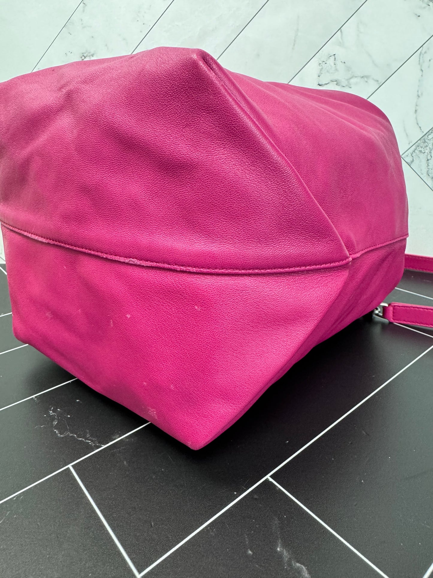 Saint Laurent Pink Teddy Bucket Bag