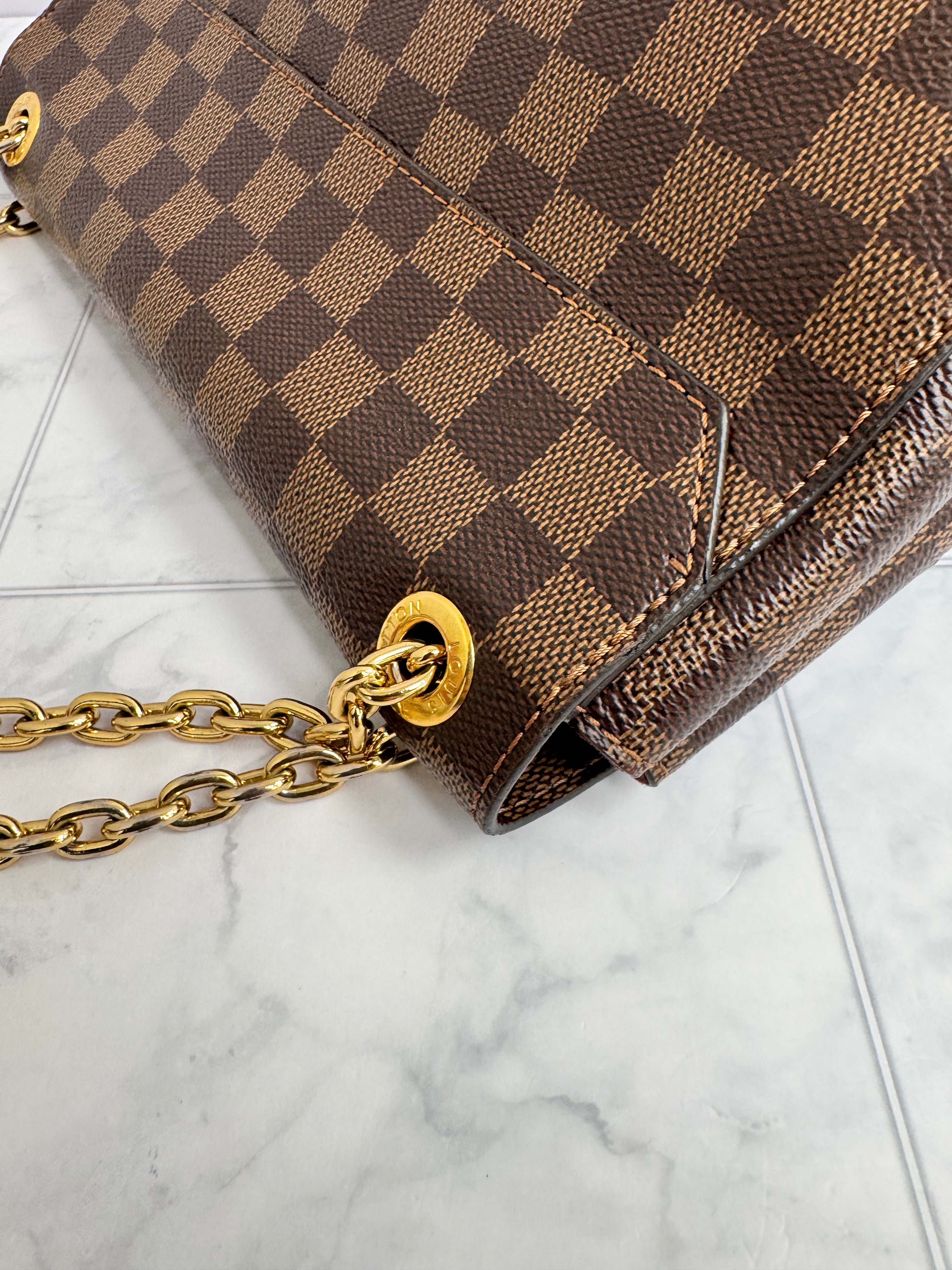 *DONS DROP* Louis Vuitton Damier Ebene Vavin PM Shoulder Bag