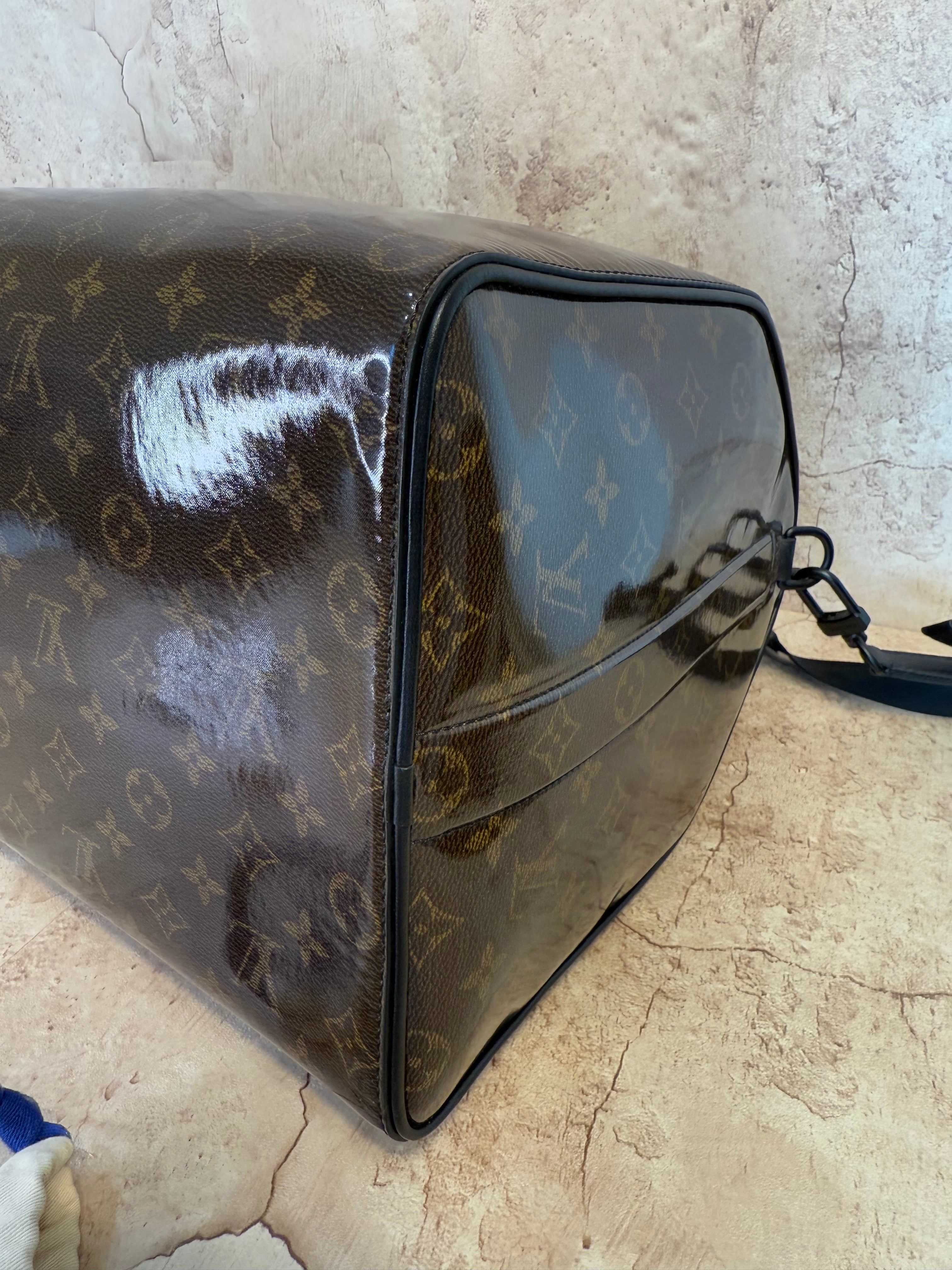 LIKE NEW- Louis Vuitton Limited Edition Monogram Glaze Canvas Keepall Bandouliere 50