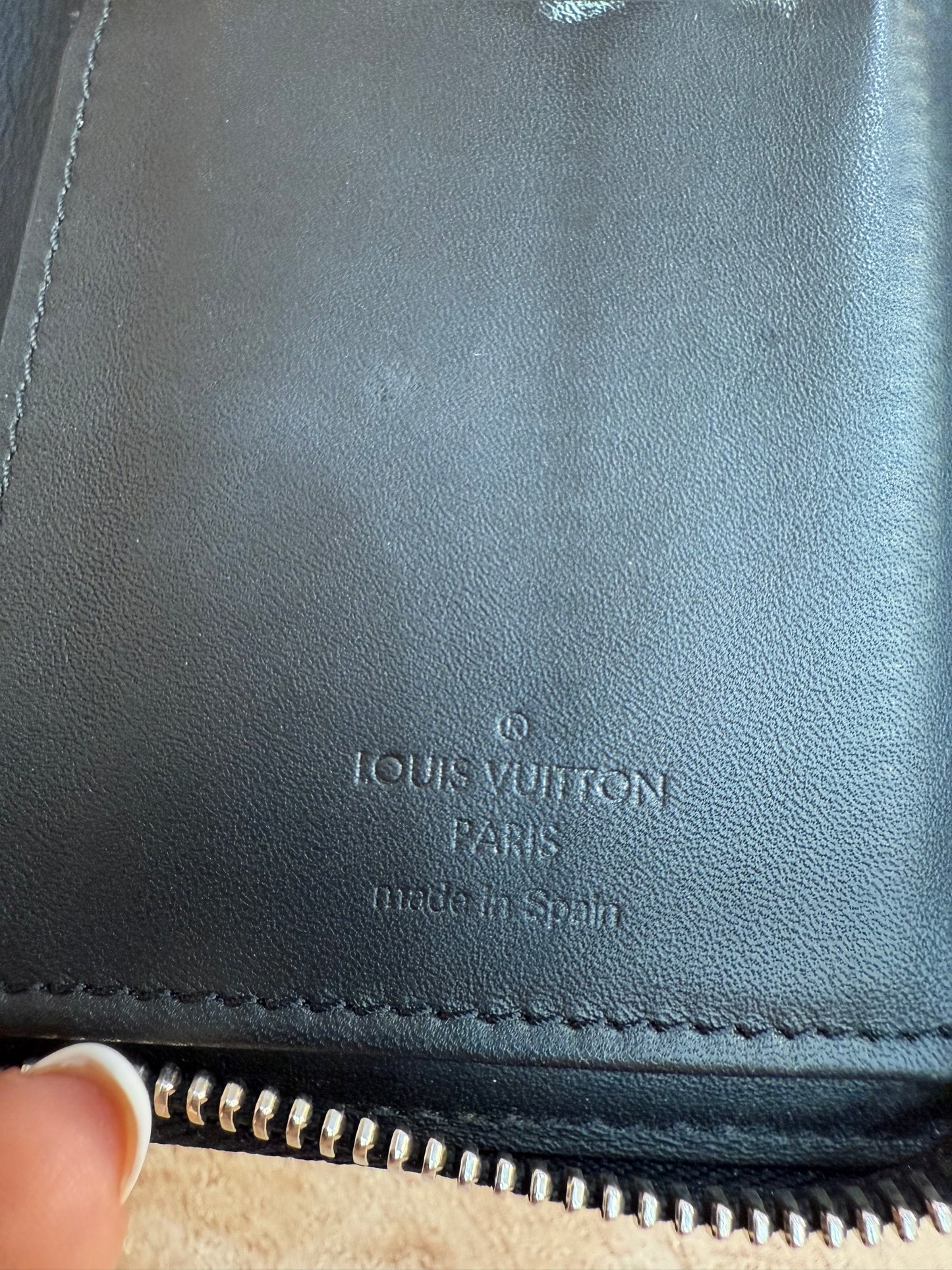 Louis Vuitton Blue Camo Damier Graphite Zippy Wallet