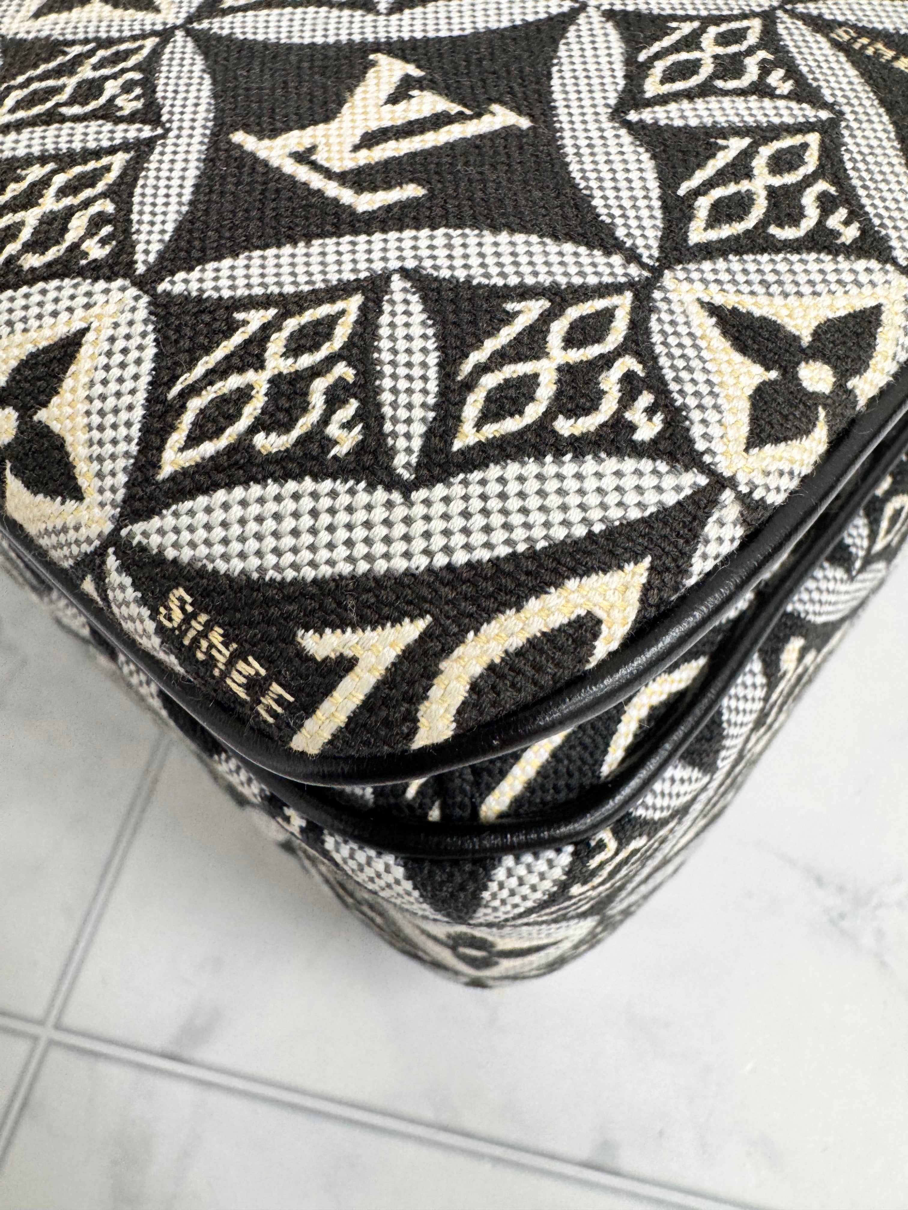 Louis Vuitton Black Canvas Pochette Metis 1854 Crossbody Bag