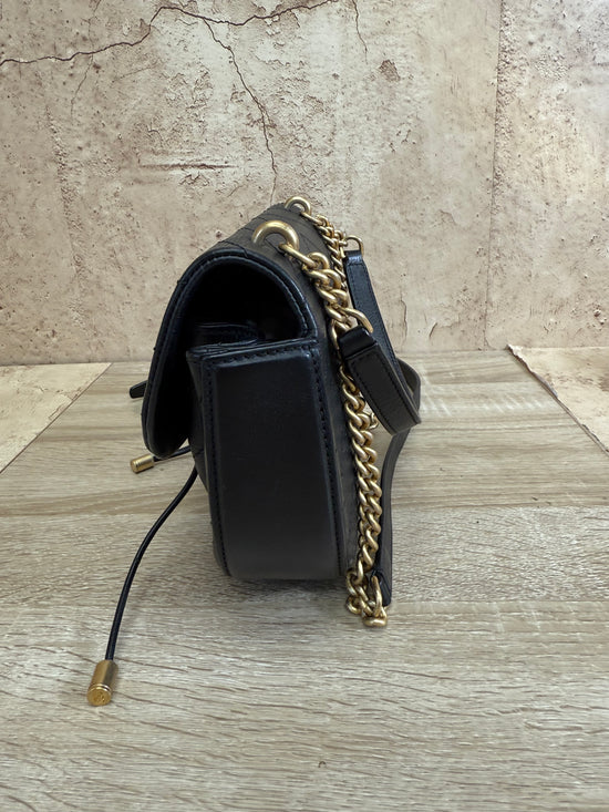 Chanel Black Lambskin V Stitch 2Way Bag