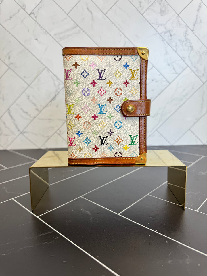 Louis Vuitton White Multicolore Monogram Passport Agenda PM