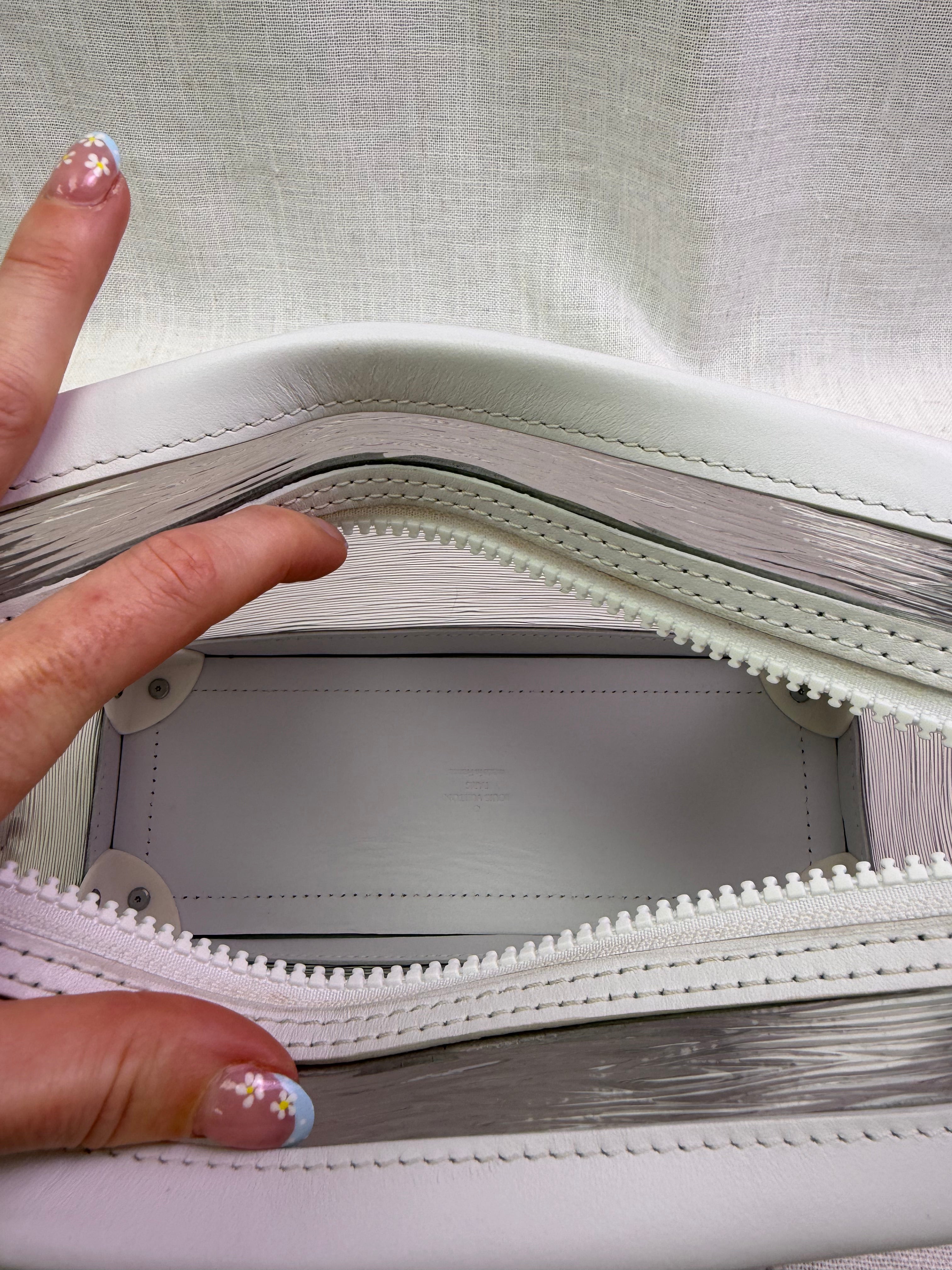 Louis Vuitton White PVC Epi Plage Soft Trunk