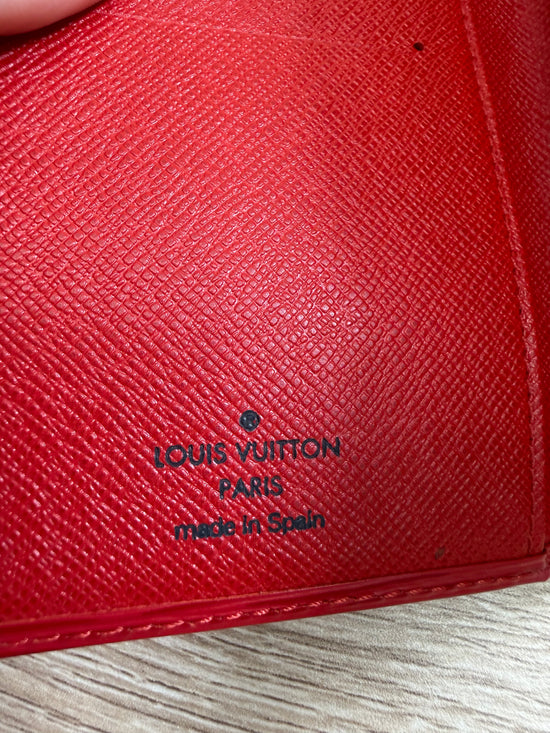 Louis Vuitton Red Epi Long Wallet
