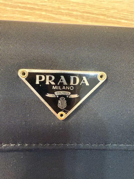 Prada Black Nylon Compact Wallet