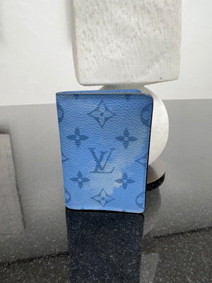 Louis Vuitton Blue Monogram Taigarama Pocket Organizer