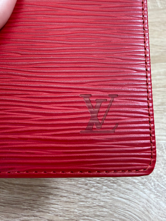 Louis Vuitton Red Epi Long Wallet