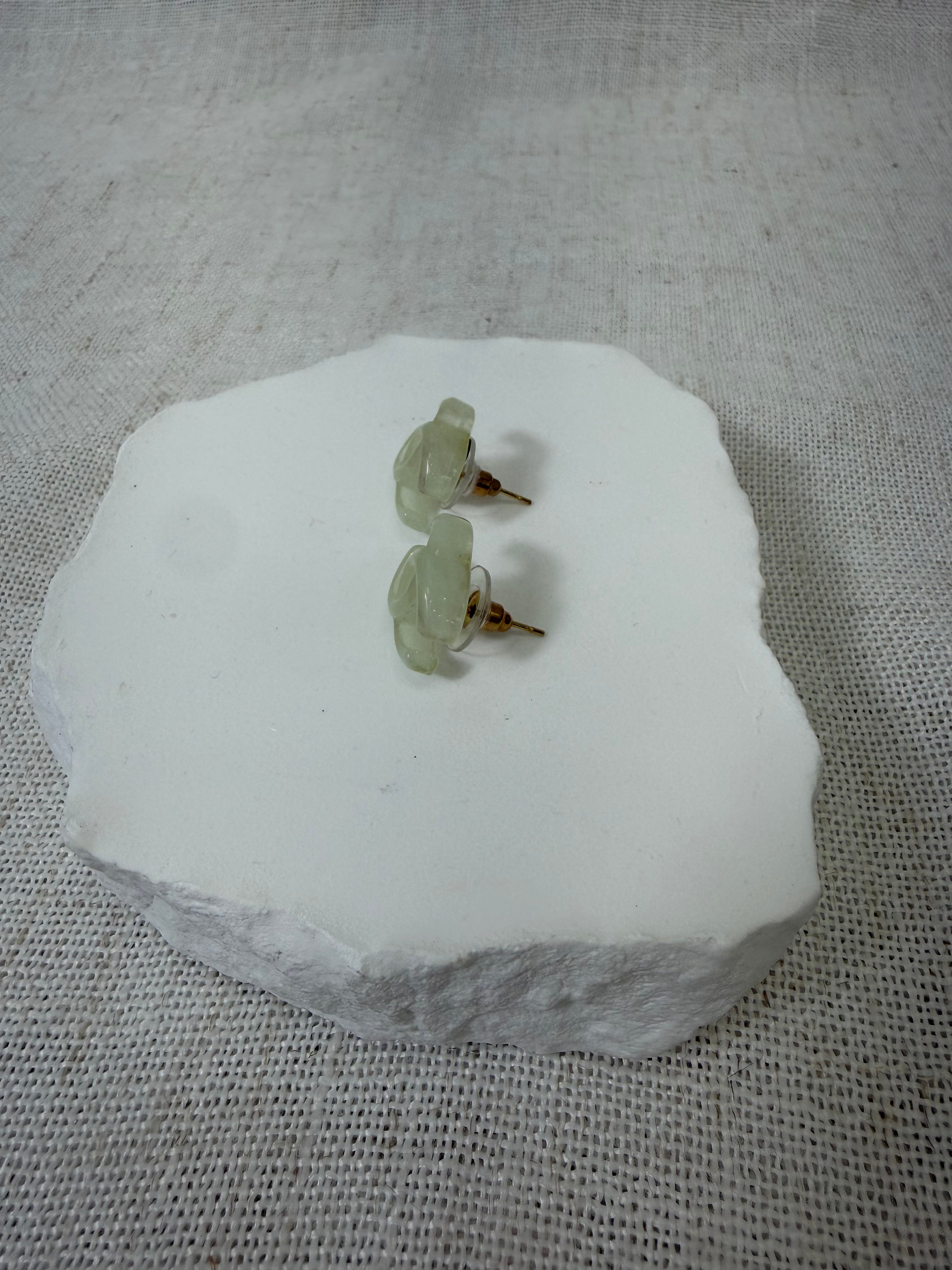 Chanel Transparent Logo Earrings