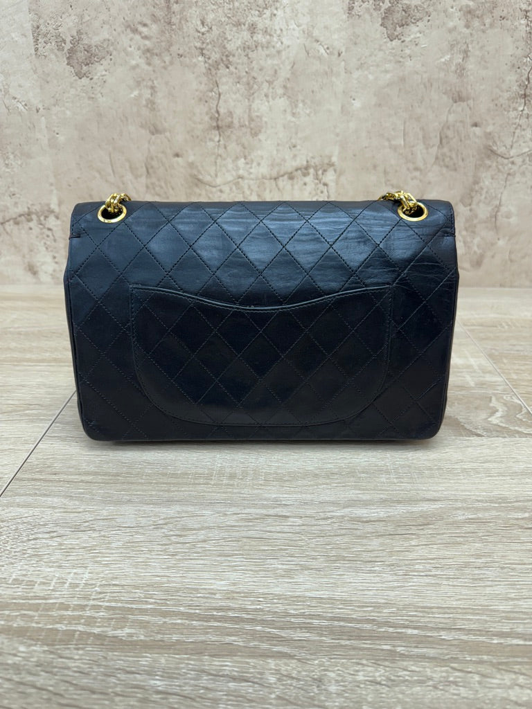 Chanel Black Quilted Calfskin Bijoux Double Flap Bag