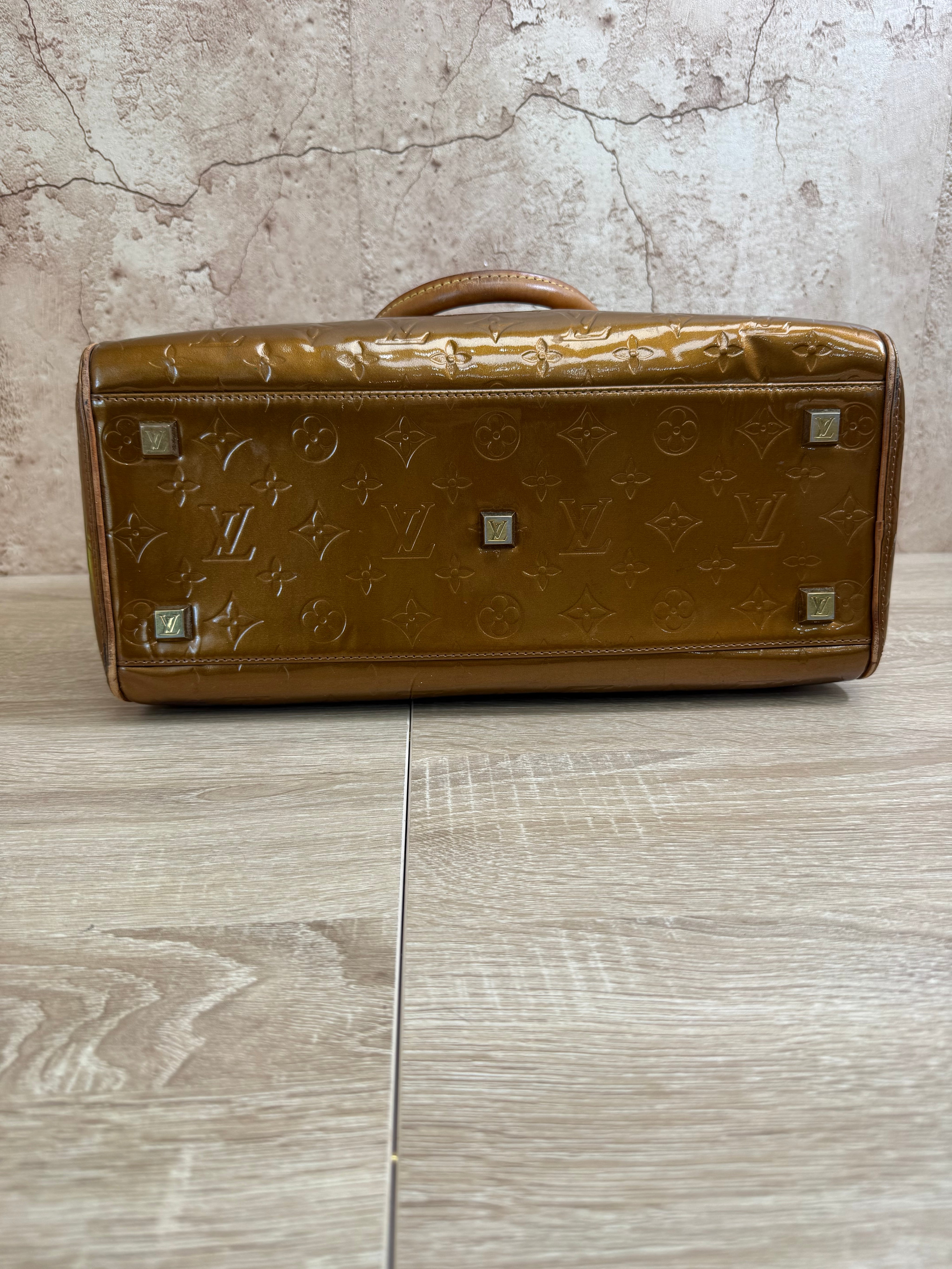 Louis Vuitton Bronze Vernis Tompkins Bag