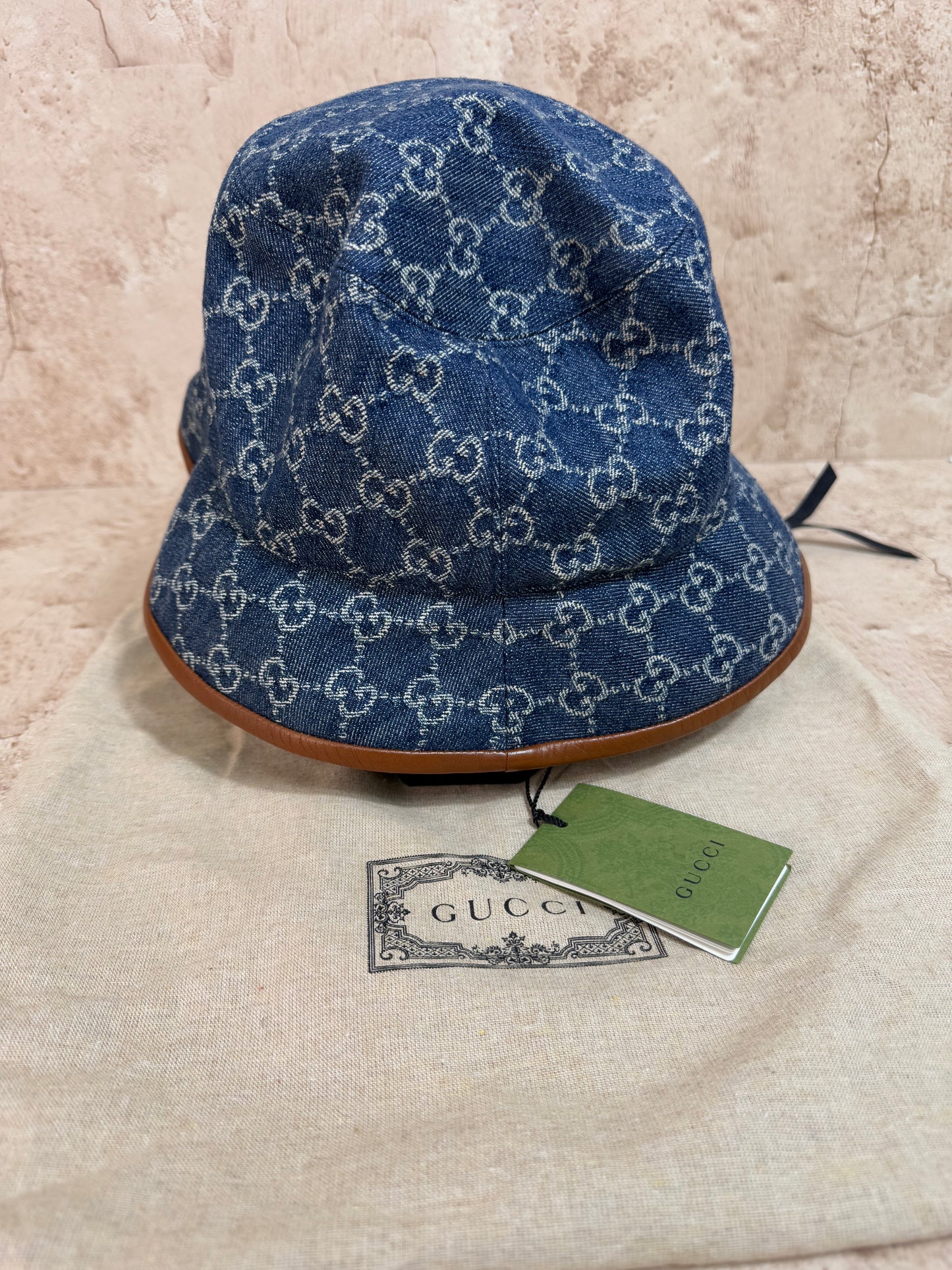 BRAND NEW- Gucci Denim GG Bucket Hat Size XXL