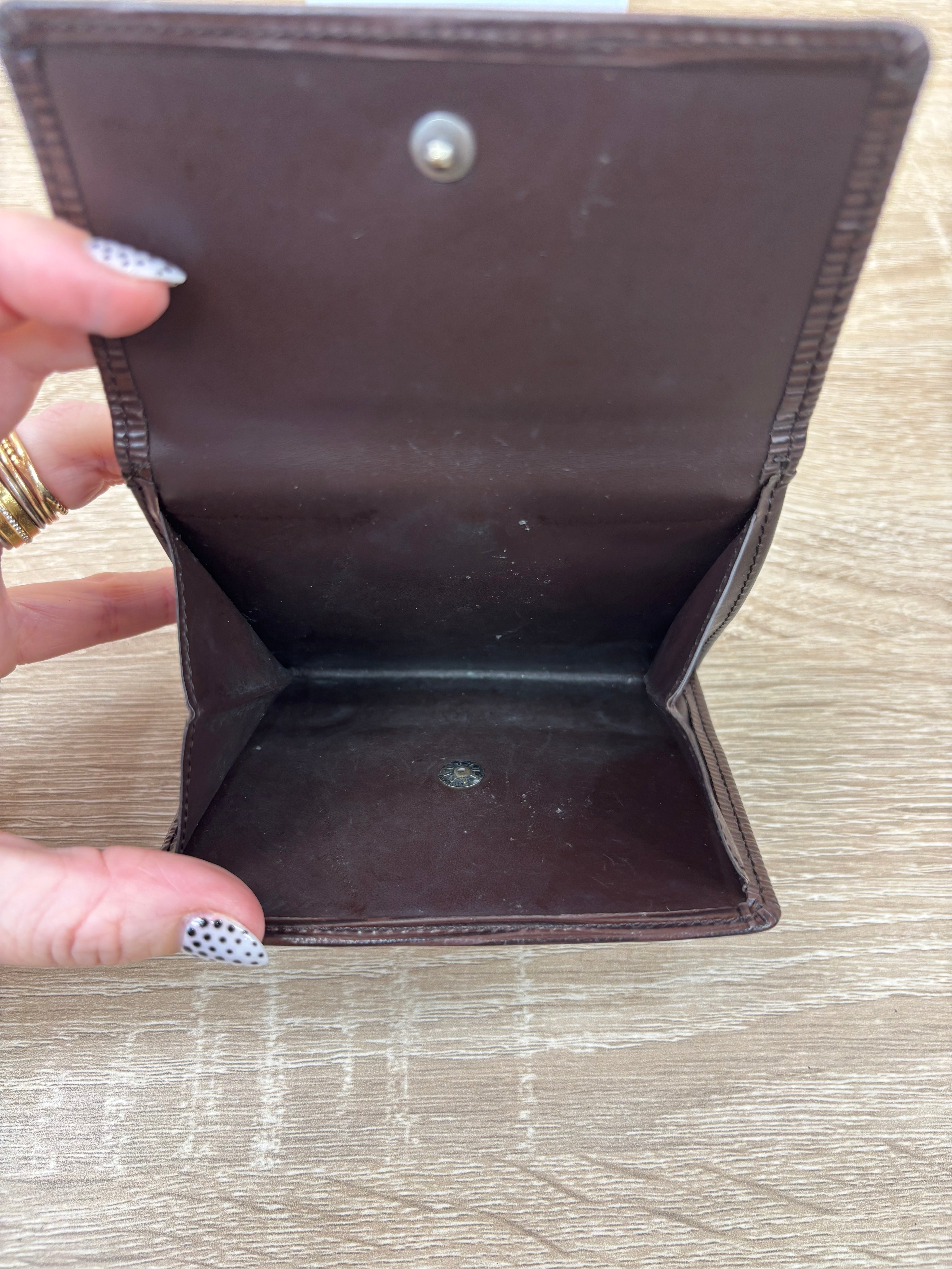 Louis Vuitton Brown Epi Leather Elise Wallet