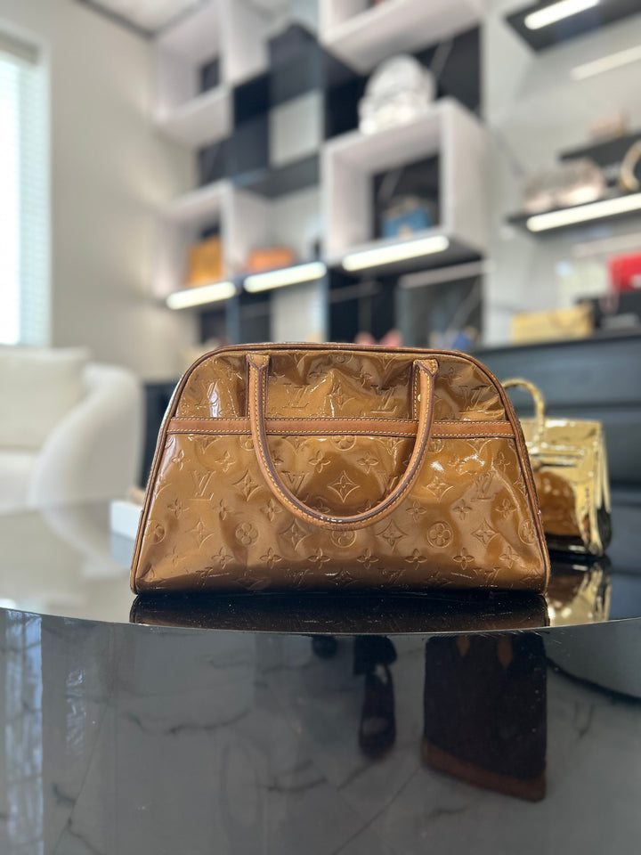 Louis Vuitton Bronze Vernis Tompkins Bag
