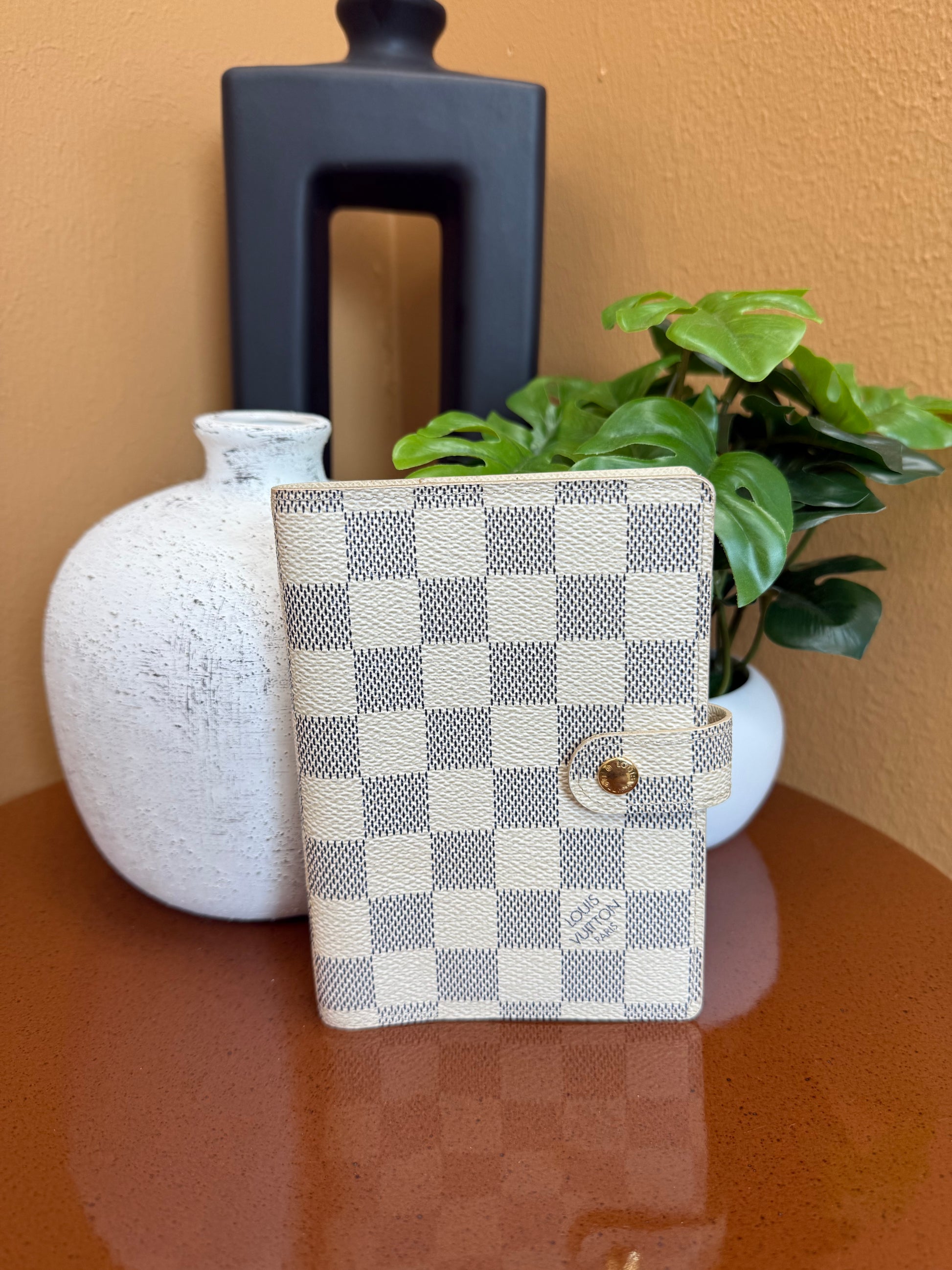 Louis Vuitton Damier Azur Agenda Passport Holder PM