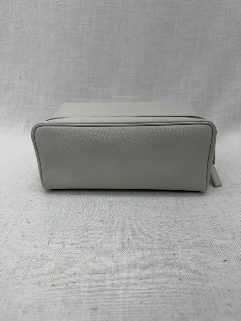 Prada Off-White Saffiano Leather Travel Pouch