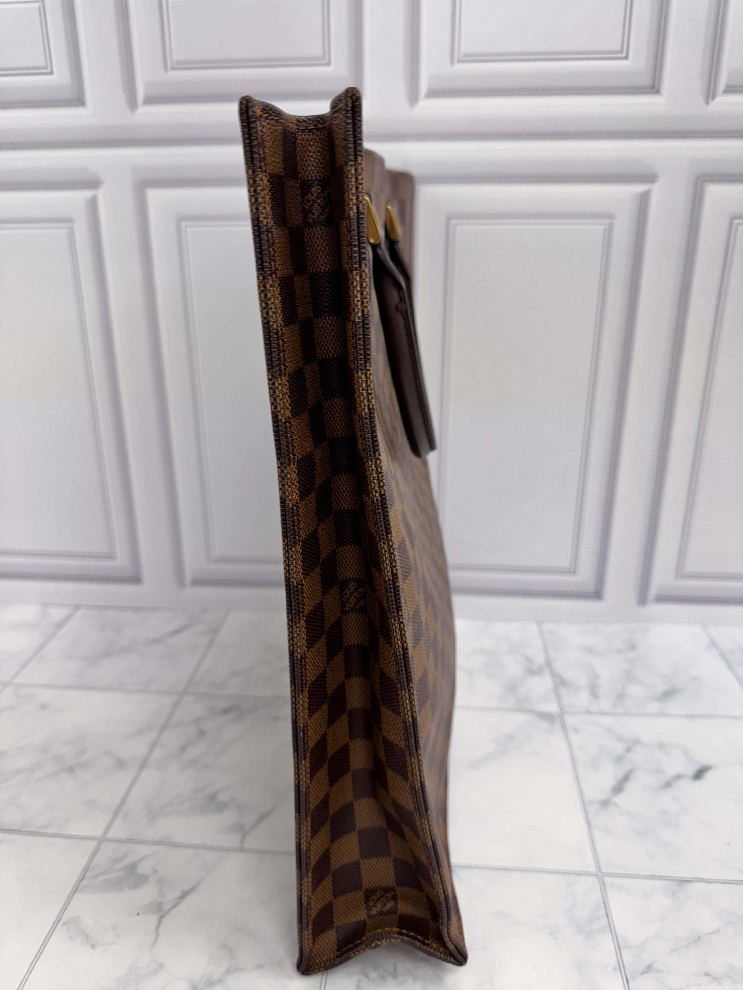 Louis Vuitton Damier Ebene Sac Plat GM