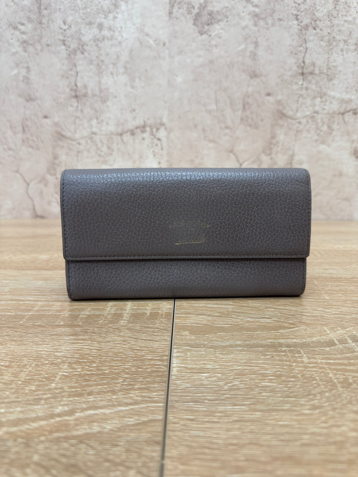 Gucci Grey Leather Long Wallet