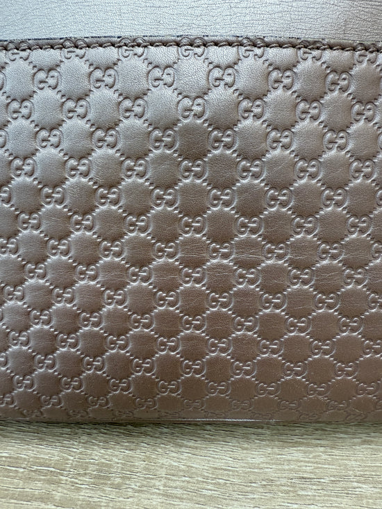 Gucci Metallic Pink Microguccissima Sukey Crossbody Bag