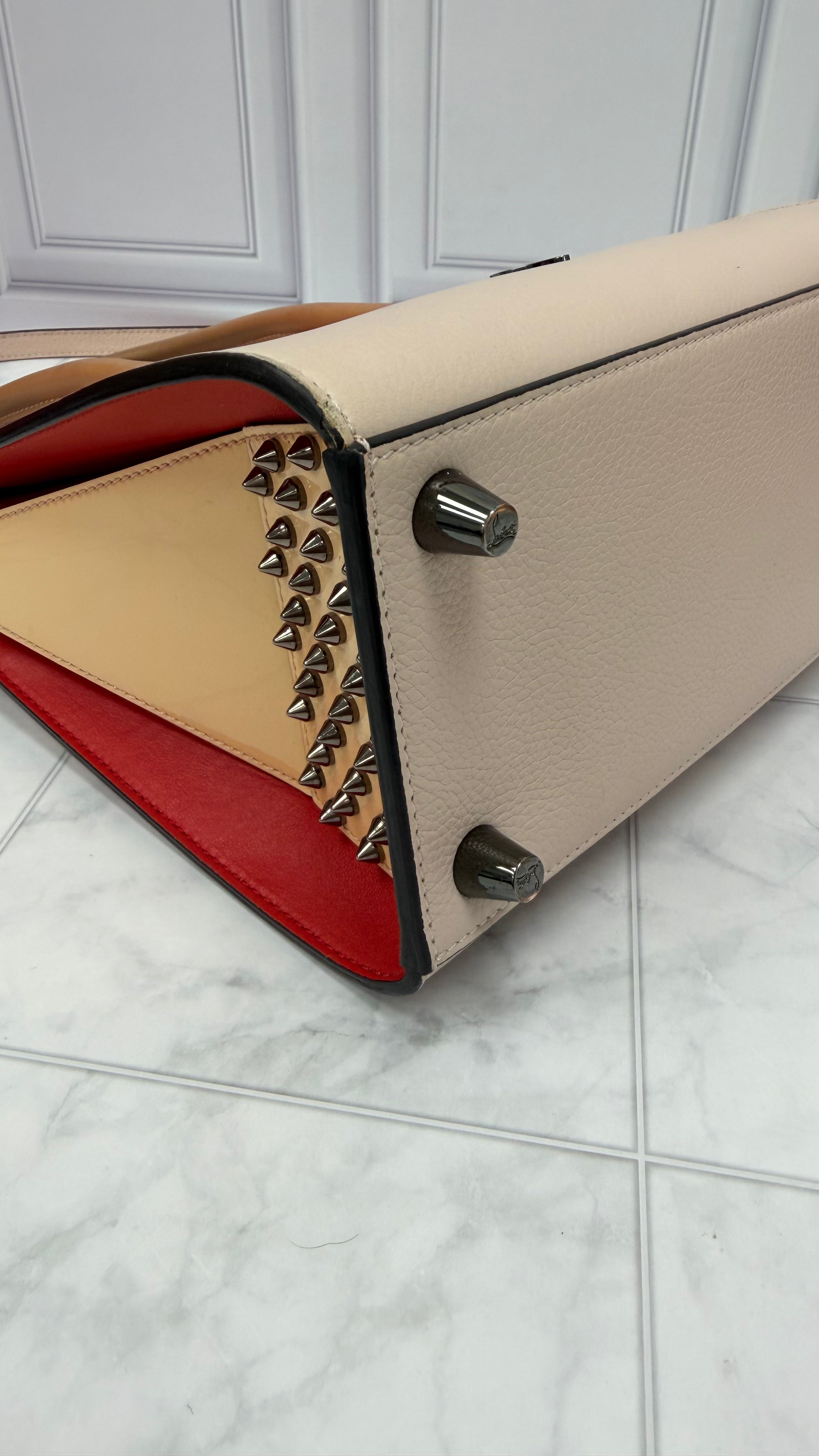 *DONS DROP* Christian Louboutin Pale Pink Leather Small Paloma Tote