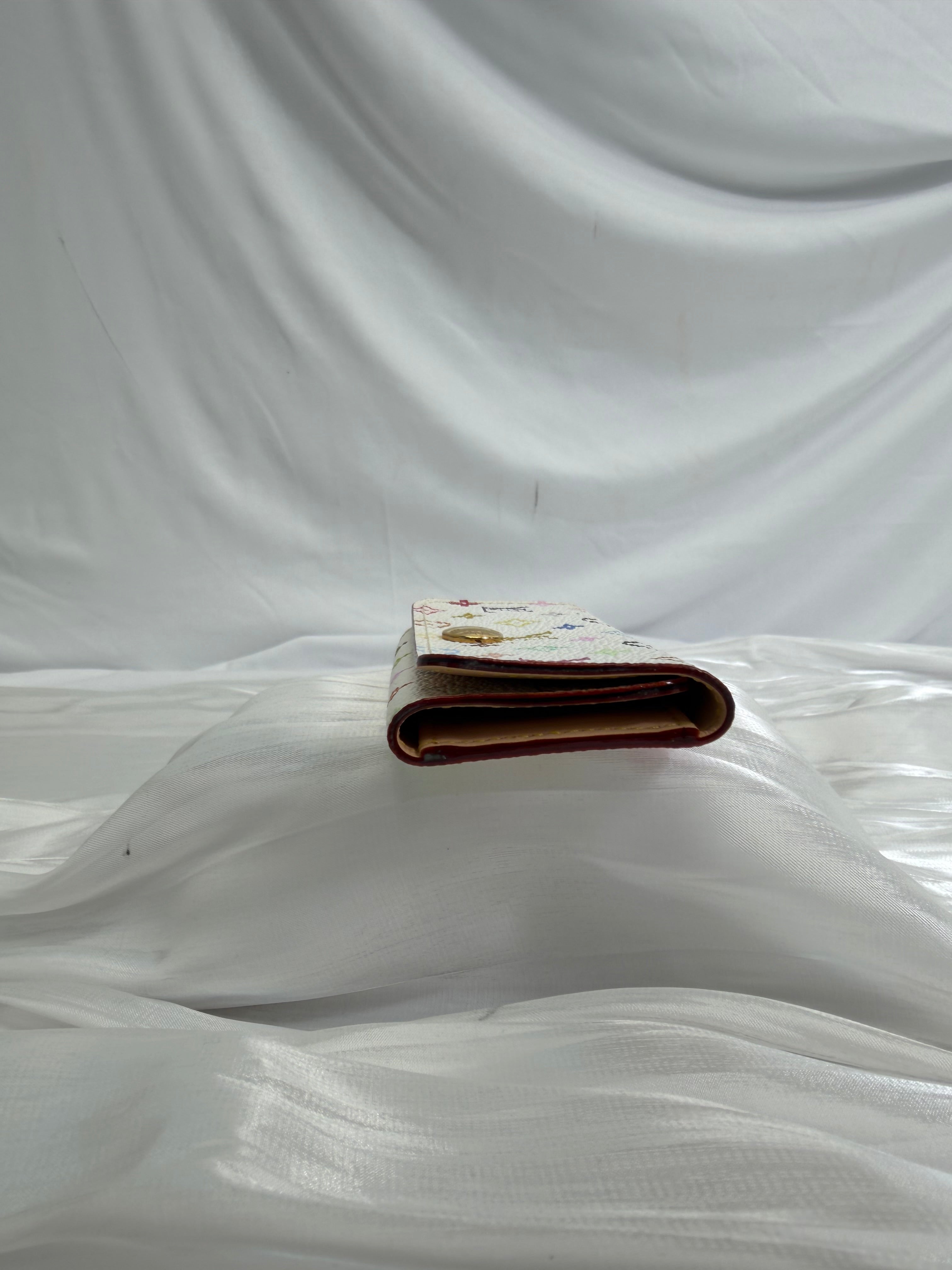 Louis Vuitton White Multicolore 4 Key Ring Holder