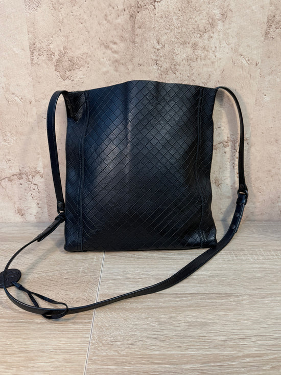 Bottega Veneta Black Leather Crossbody