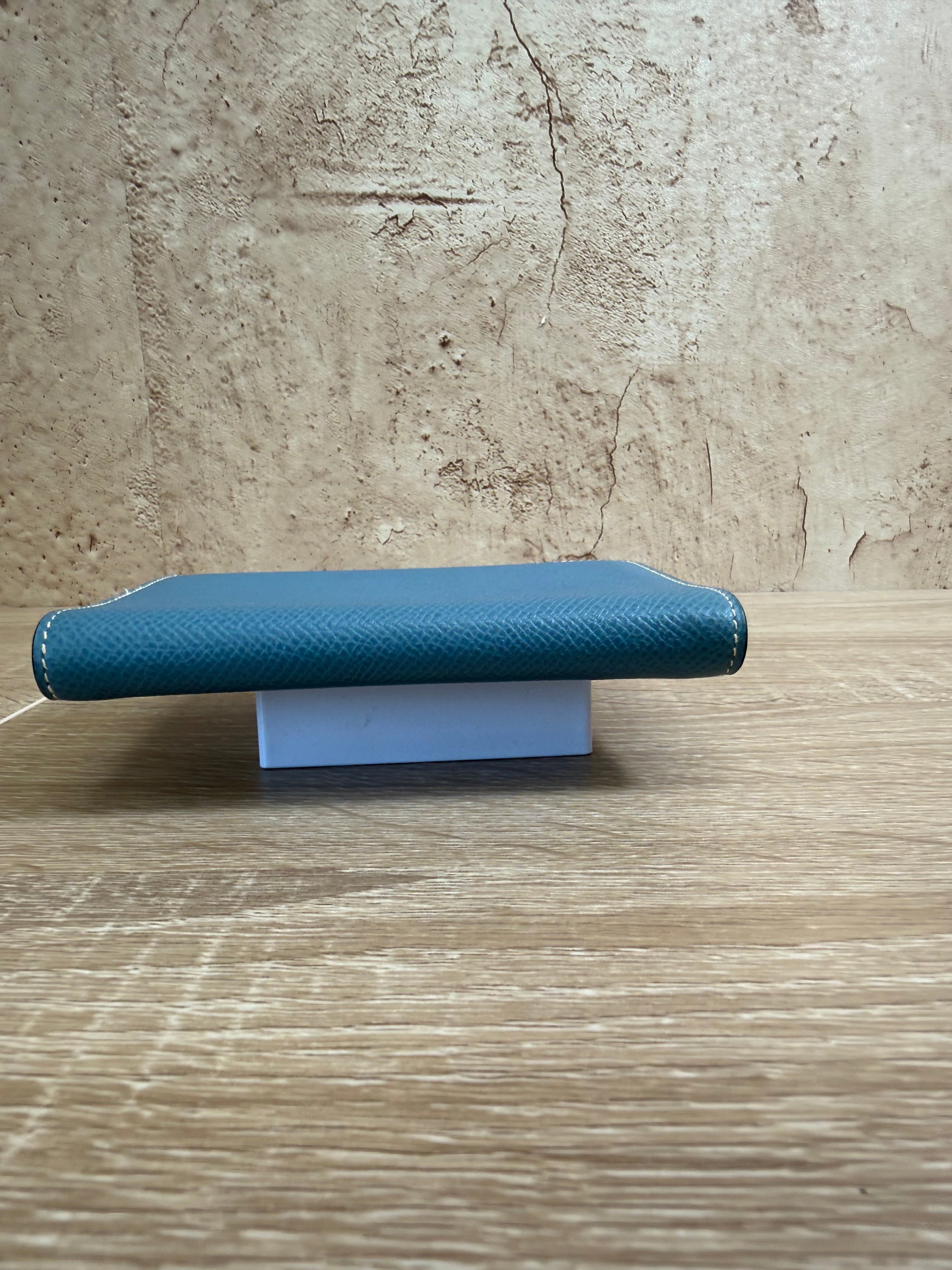 Hermes Blue Leather Agenda Cover