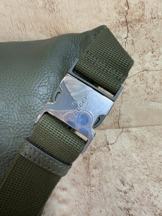 BRAND NEW- Gucci Olive Green Jumbo GG Bum Bag