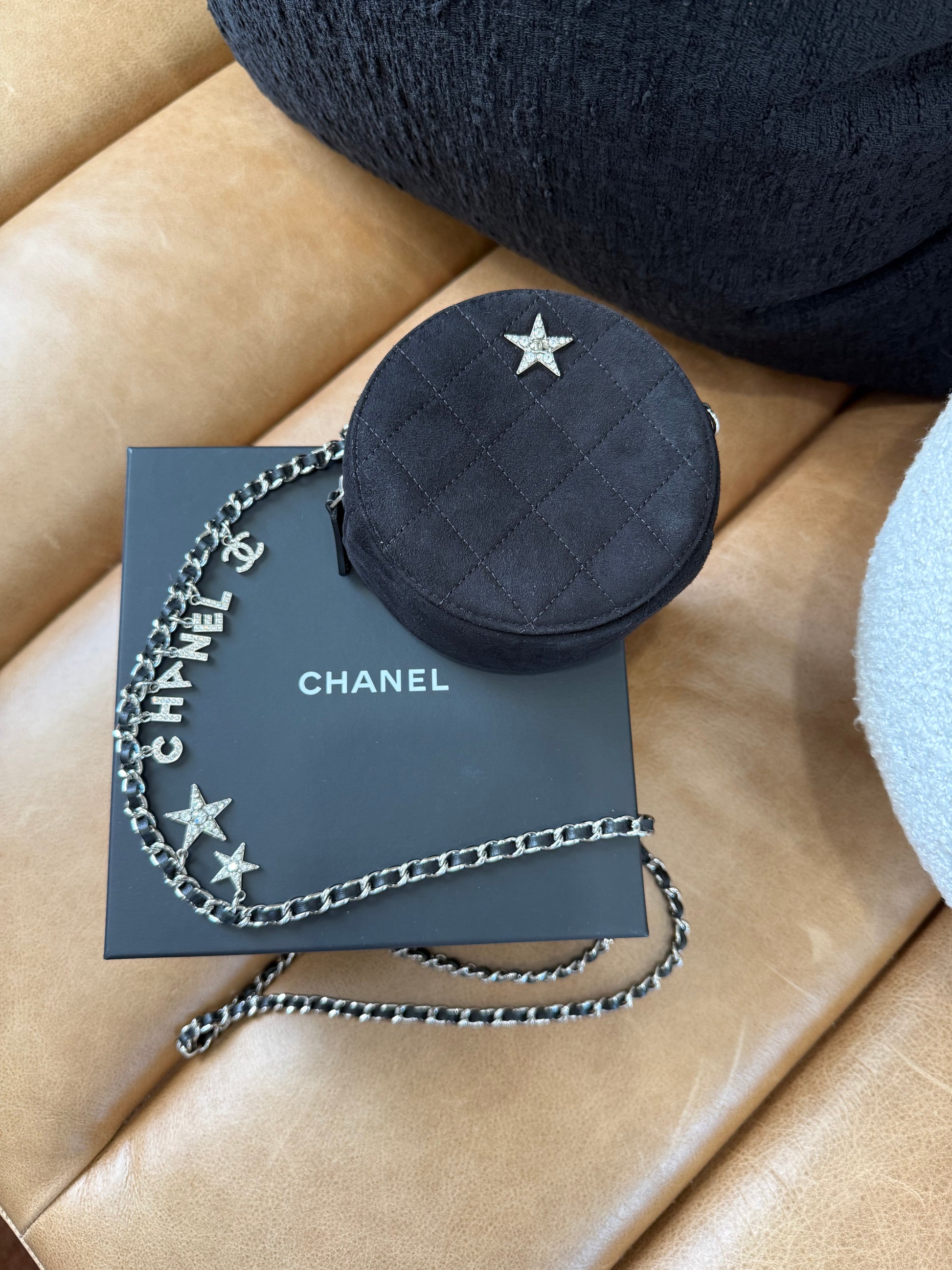 Chanel Black Cocostellar Round Crossbody Bag