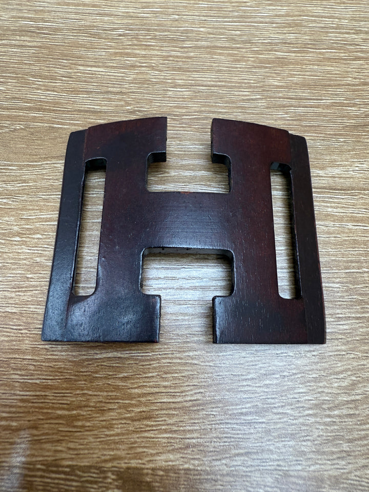 Hermes Dark Wooden H Scarf Holder