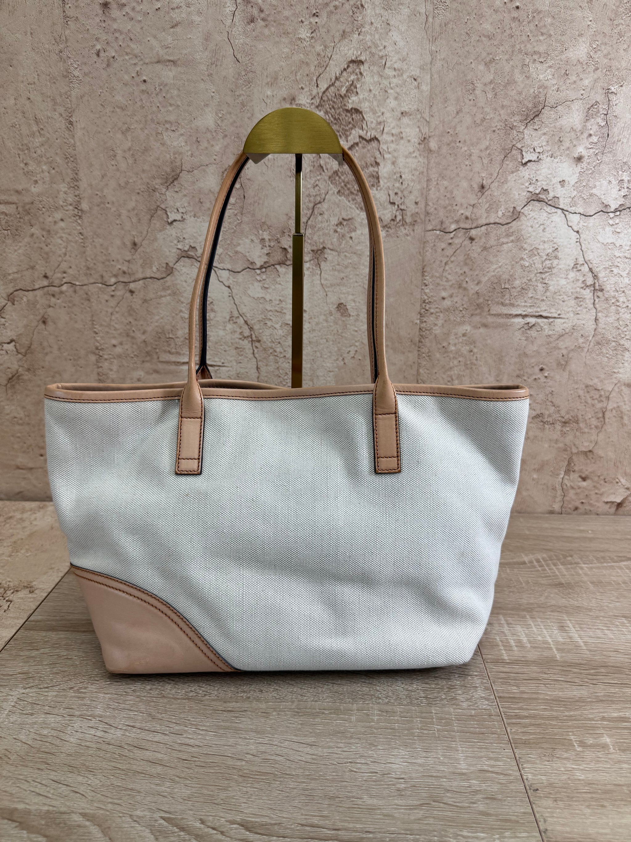 Gucci Ivory Canvas New Britt Tote Bag