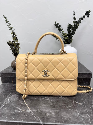 *DONS DROP* Chanel Nude Quilted lambskin Leather Medium Trendy CC Flap Bag