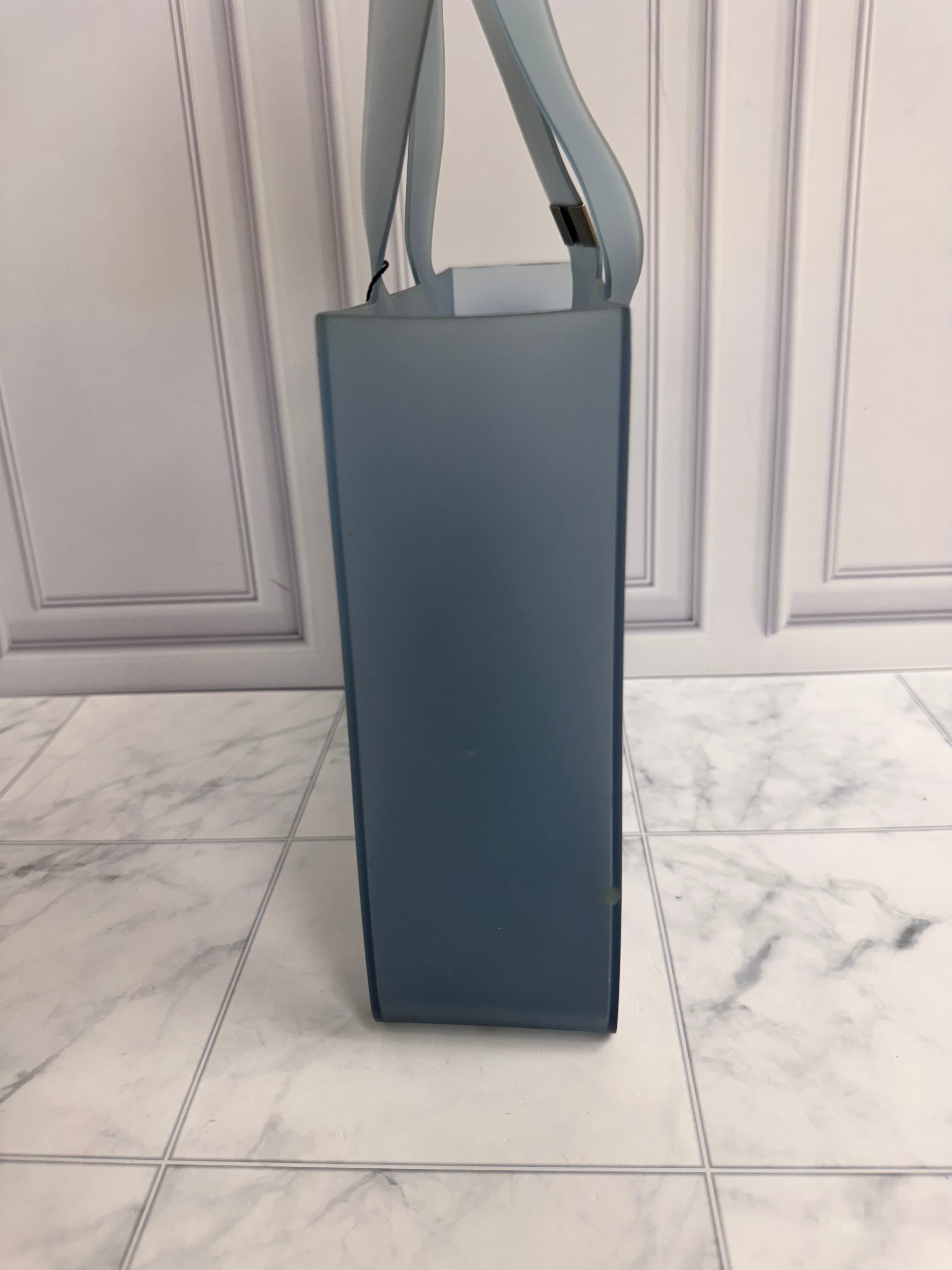 Chanel Blue Jelly Rubber Tote Bag