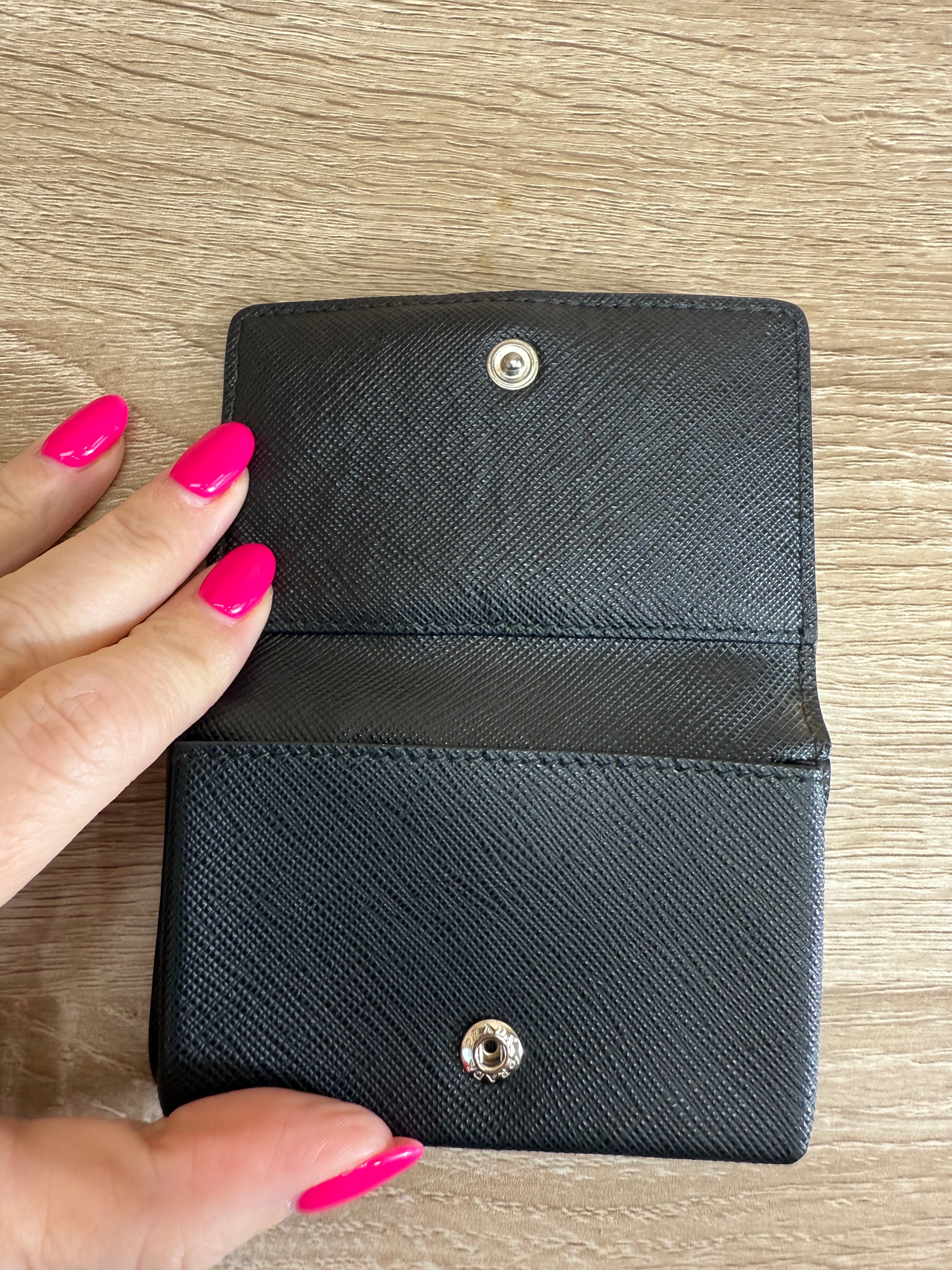 Prada Black Leather Wallet