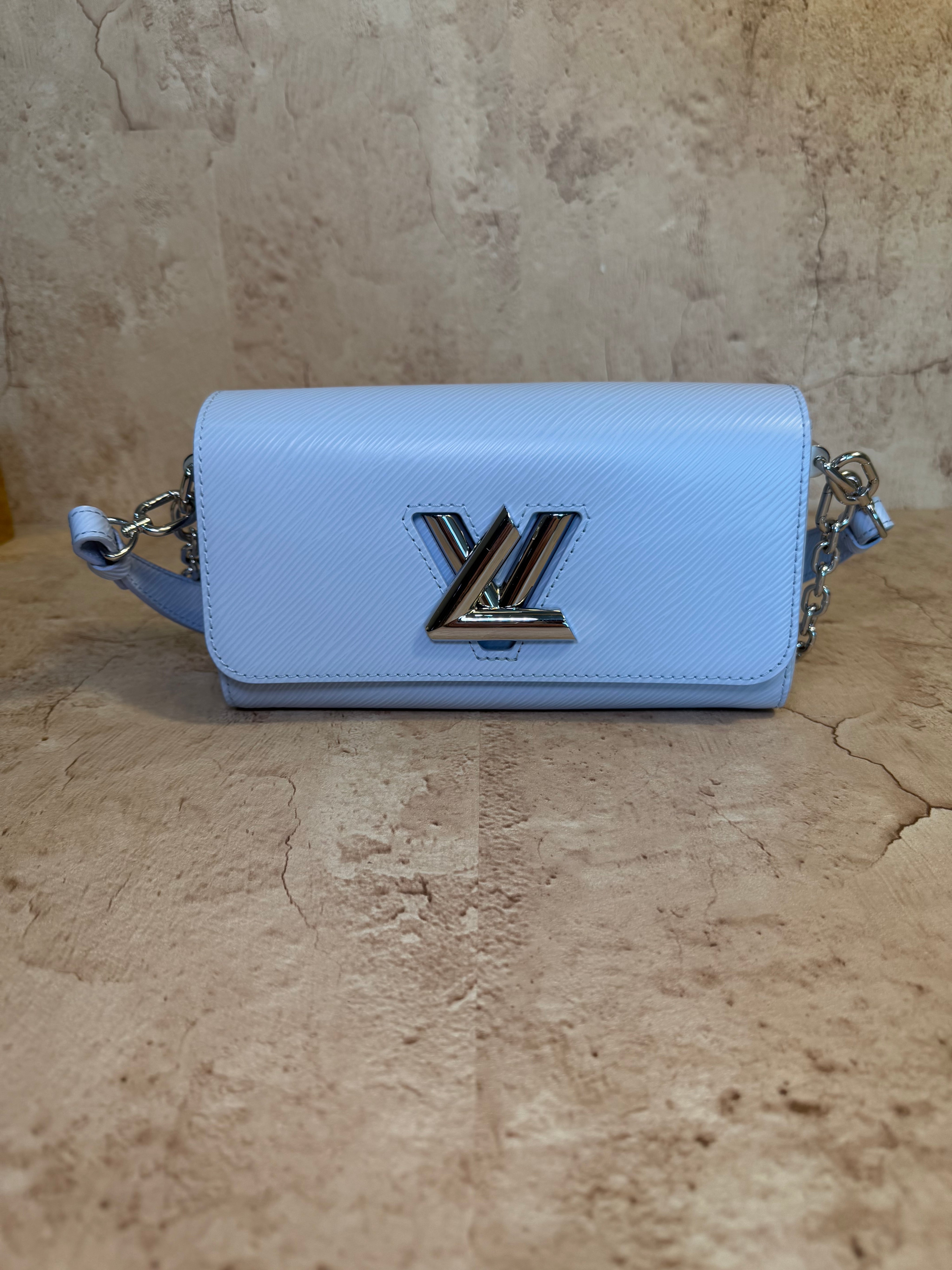 Louis Vuitton Candy Blue Epi Twist West Shoulder Bag